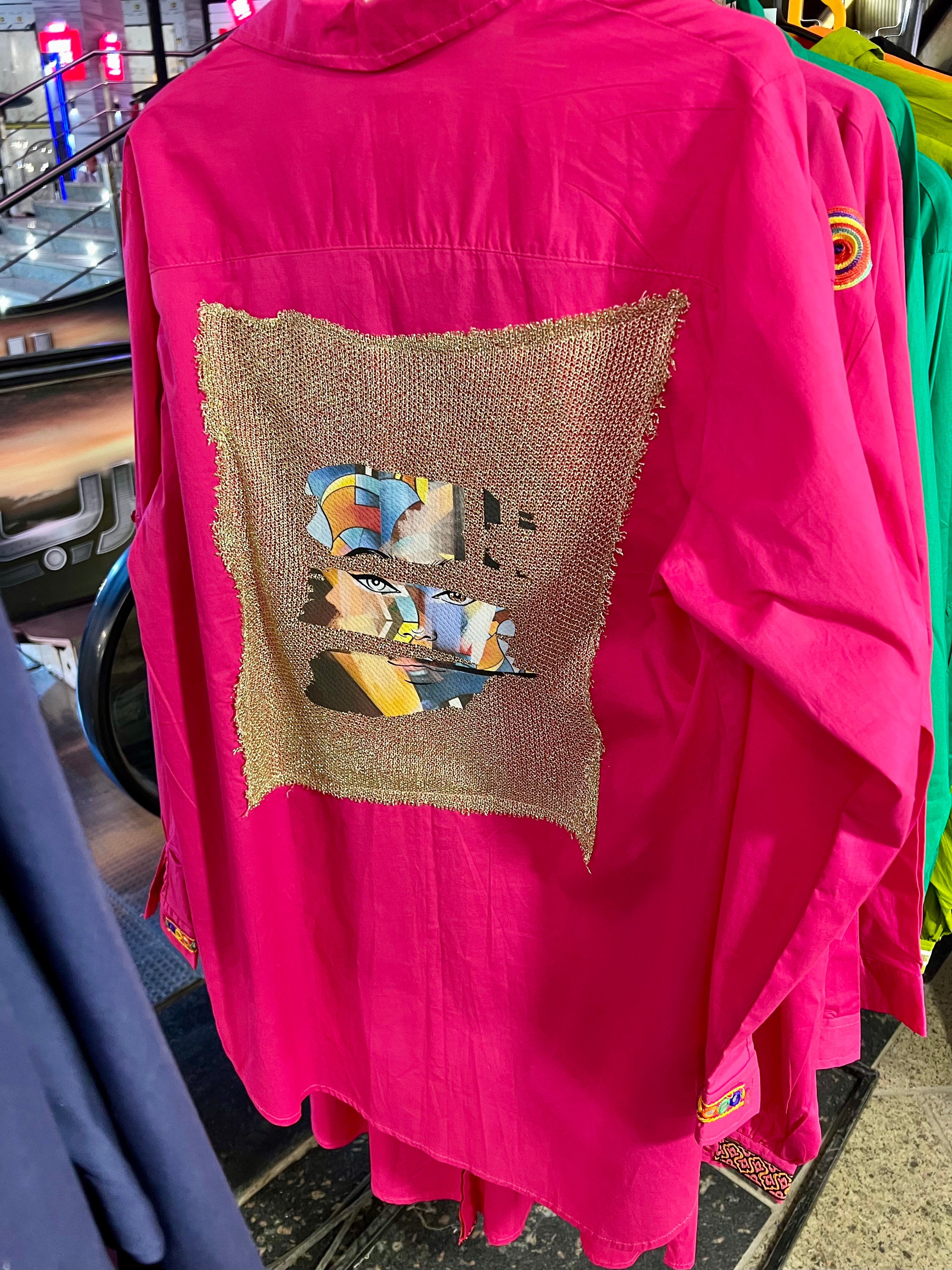 Flowery O.S Popline Shirt