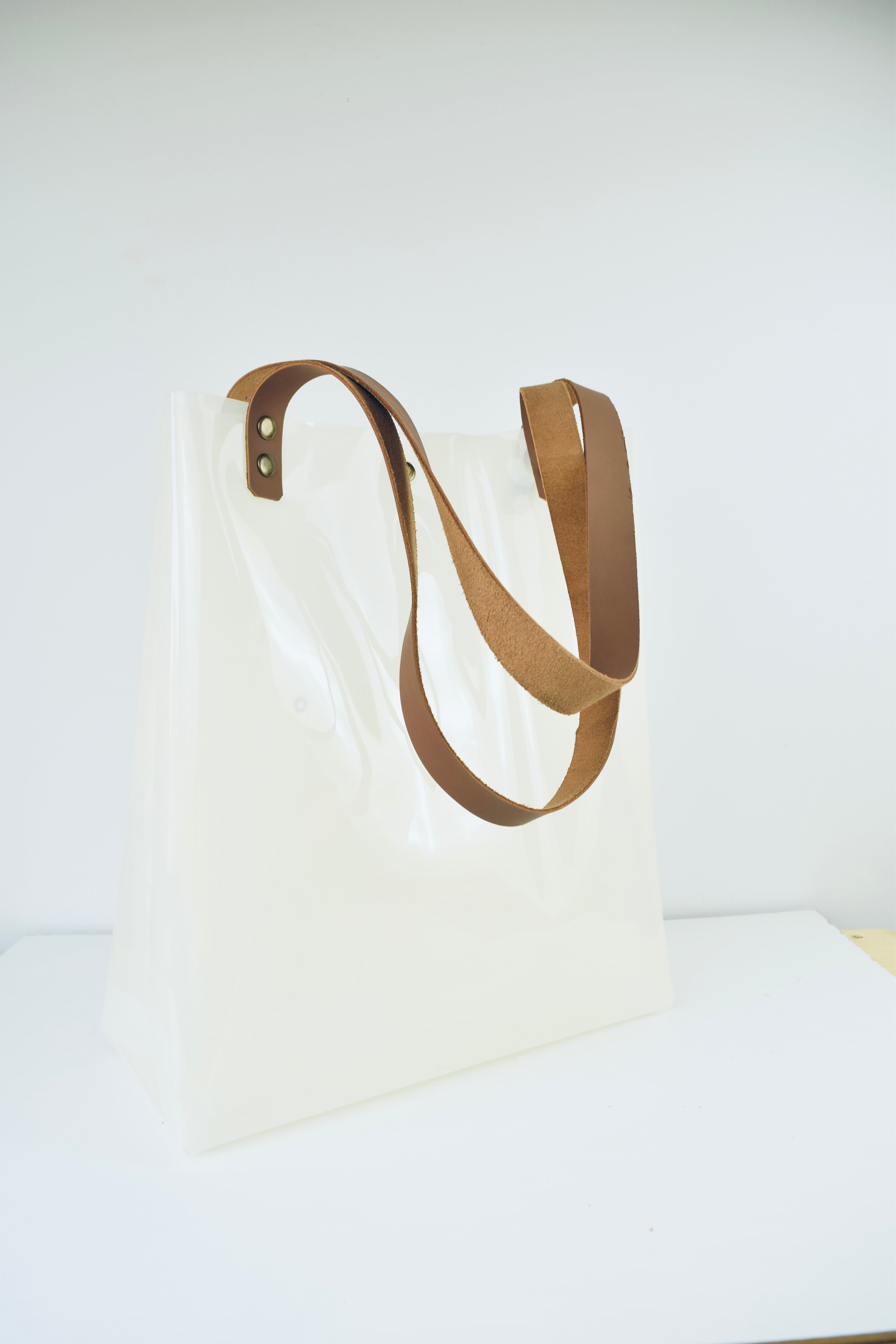 White Plain Transparent Bag