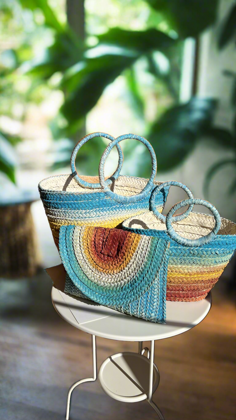 Colorful Wicker Bag