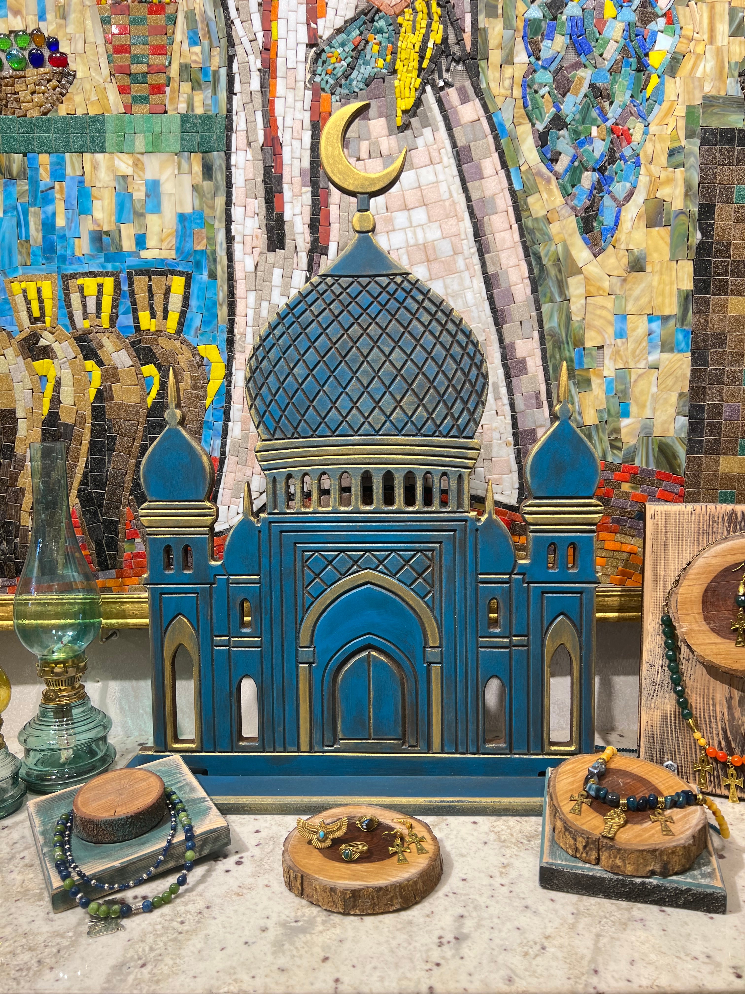 El Mihrab in Navy | Handmade Ramadan Decore