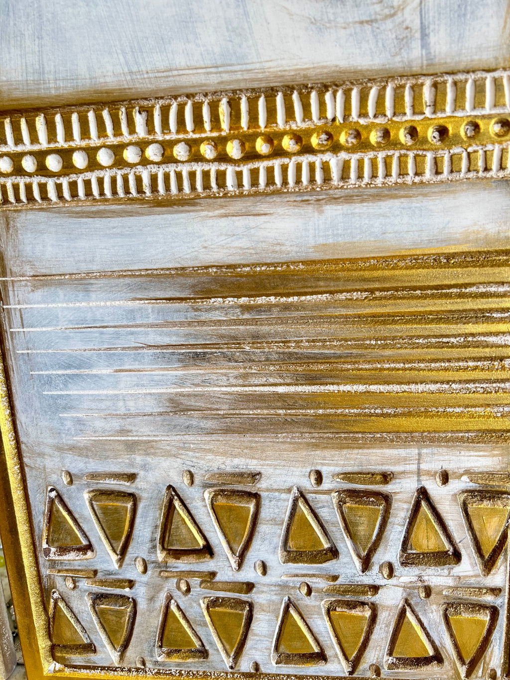 “Tajalliyat” Triptych - Gold Wall Art by Mayada Soliman | AWM028