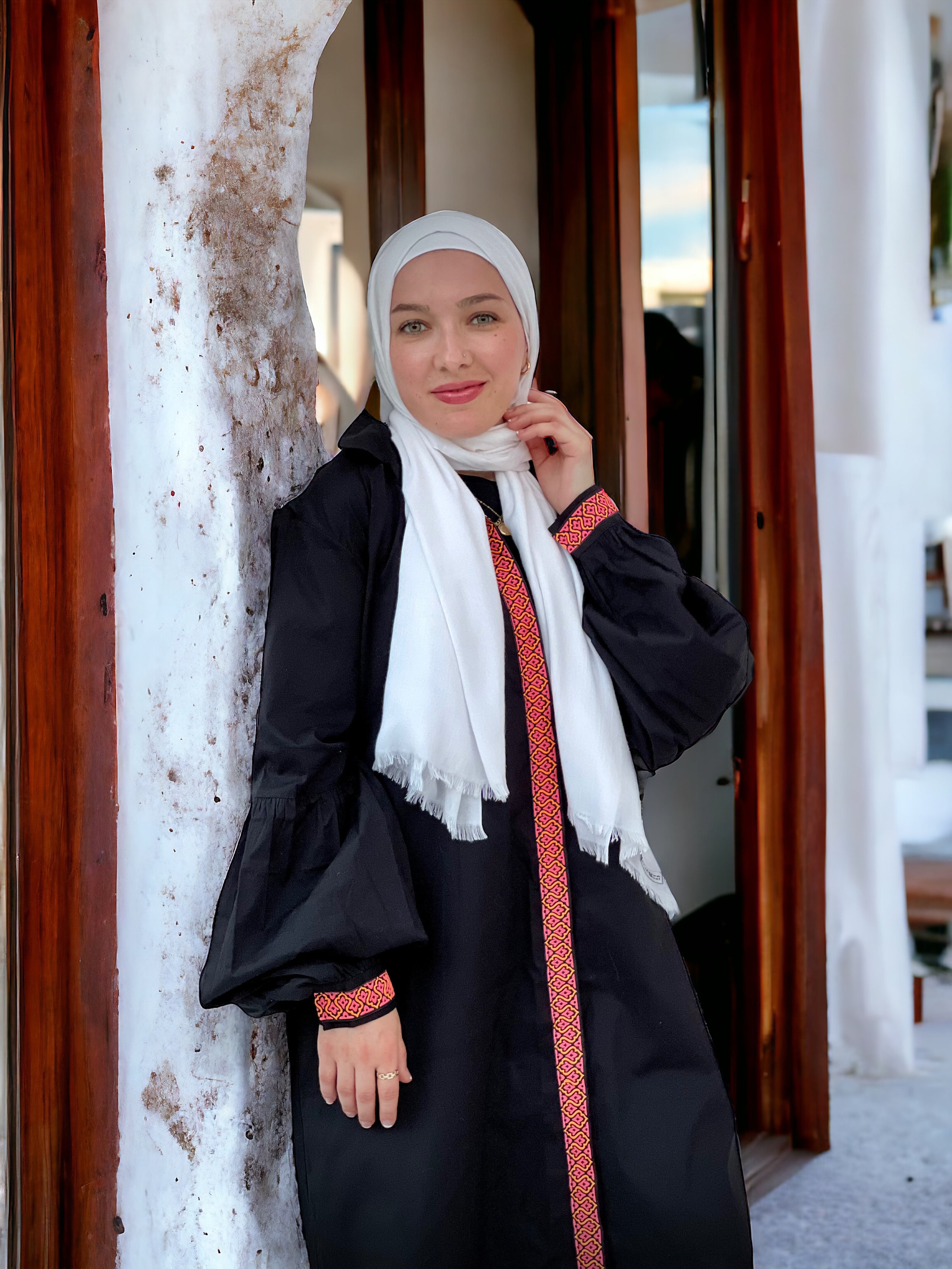 Black Puff Sleeve Shirt