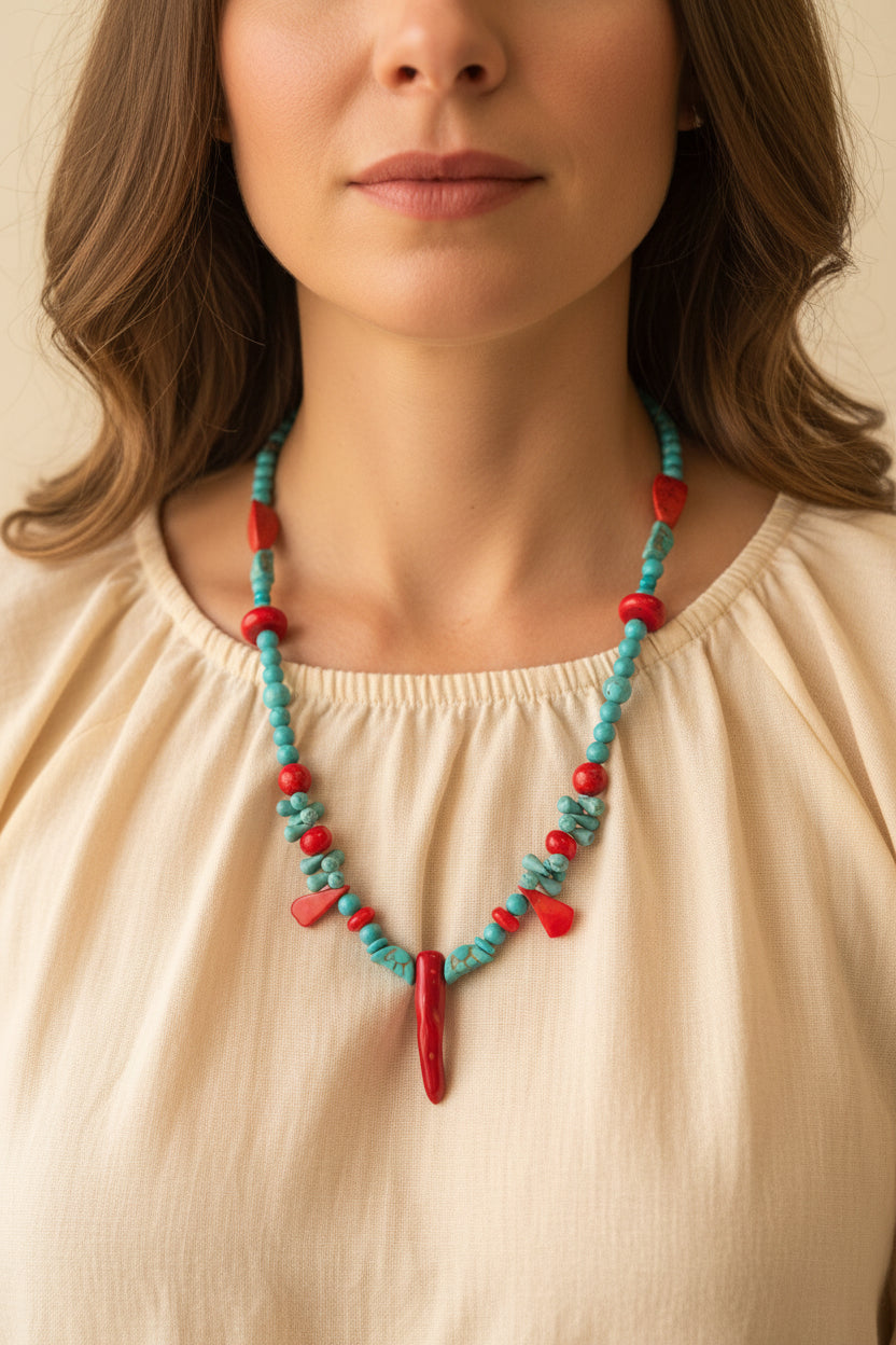 fayrouz and morgan stone necklace J264