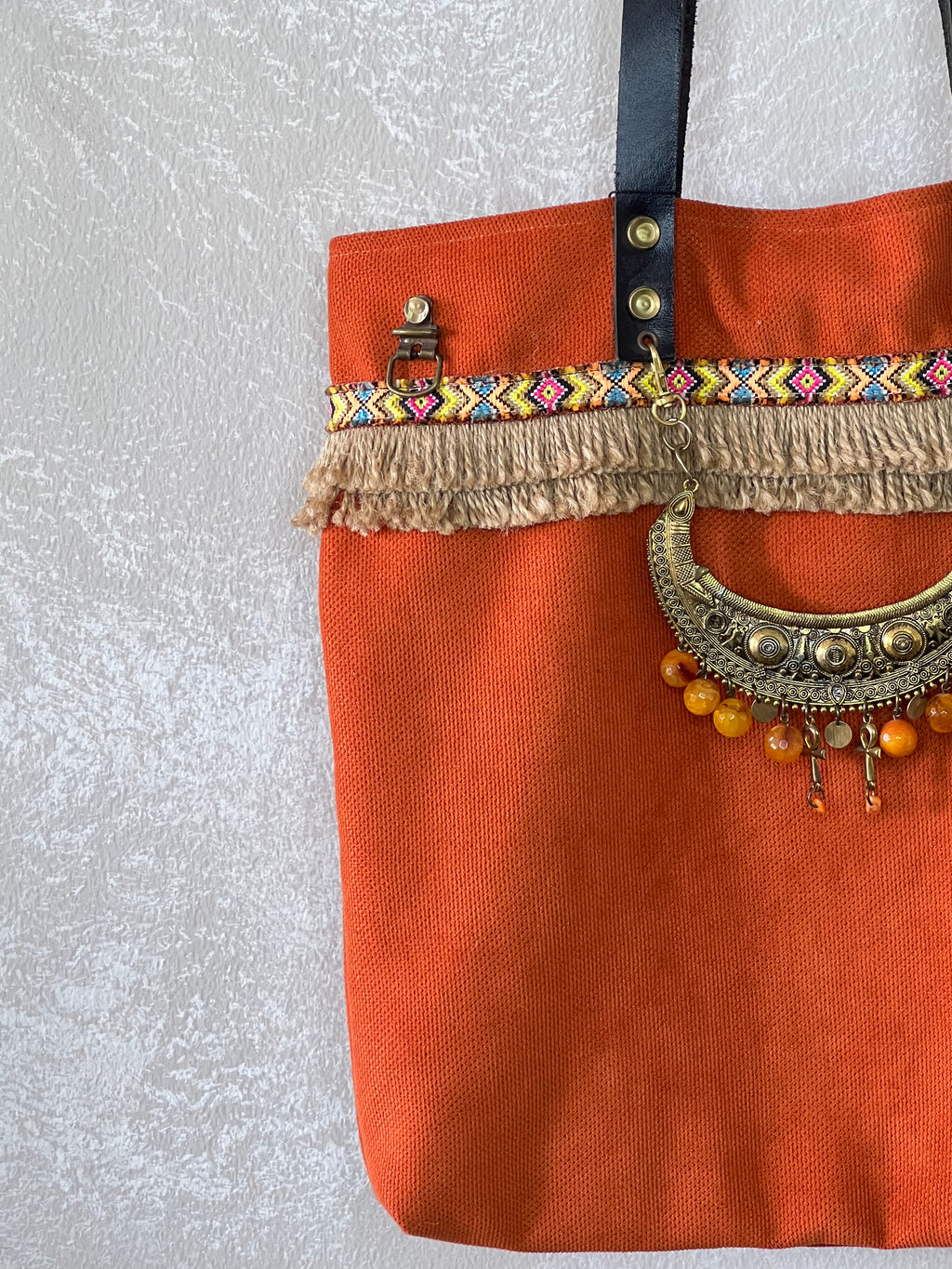 Orange Accessories Handbag