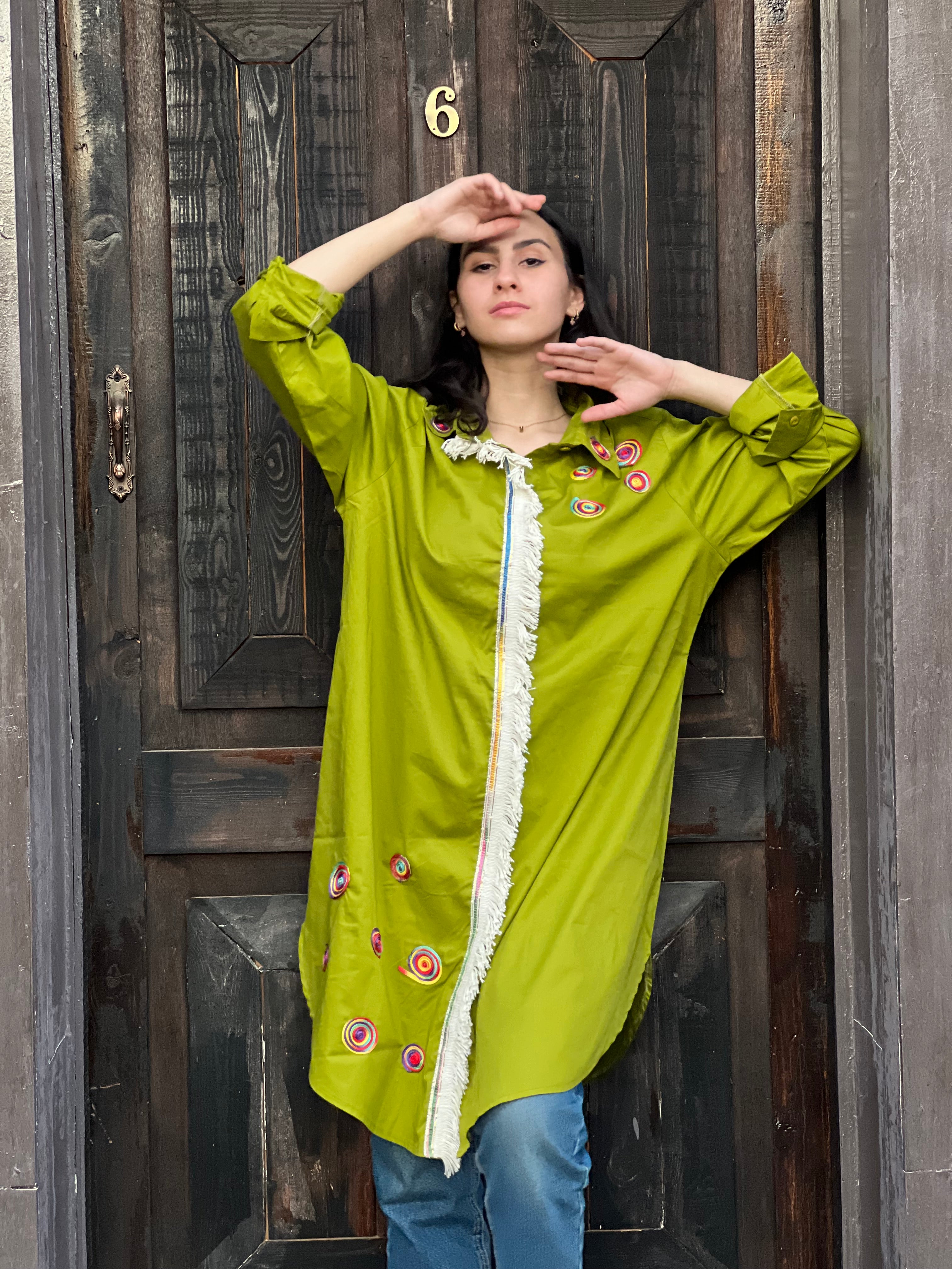Kiwi puff sleeve Shirt