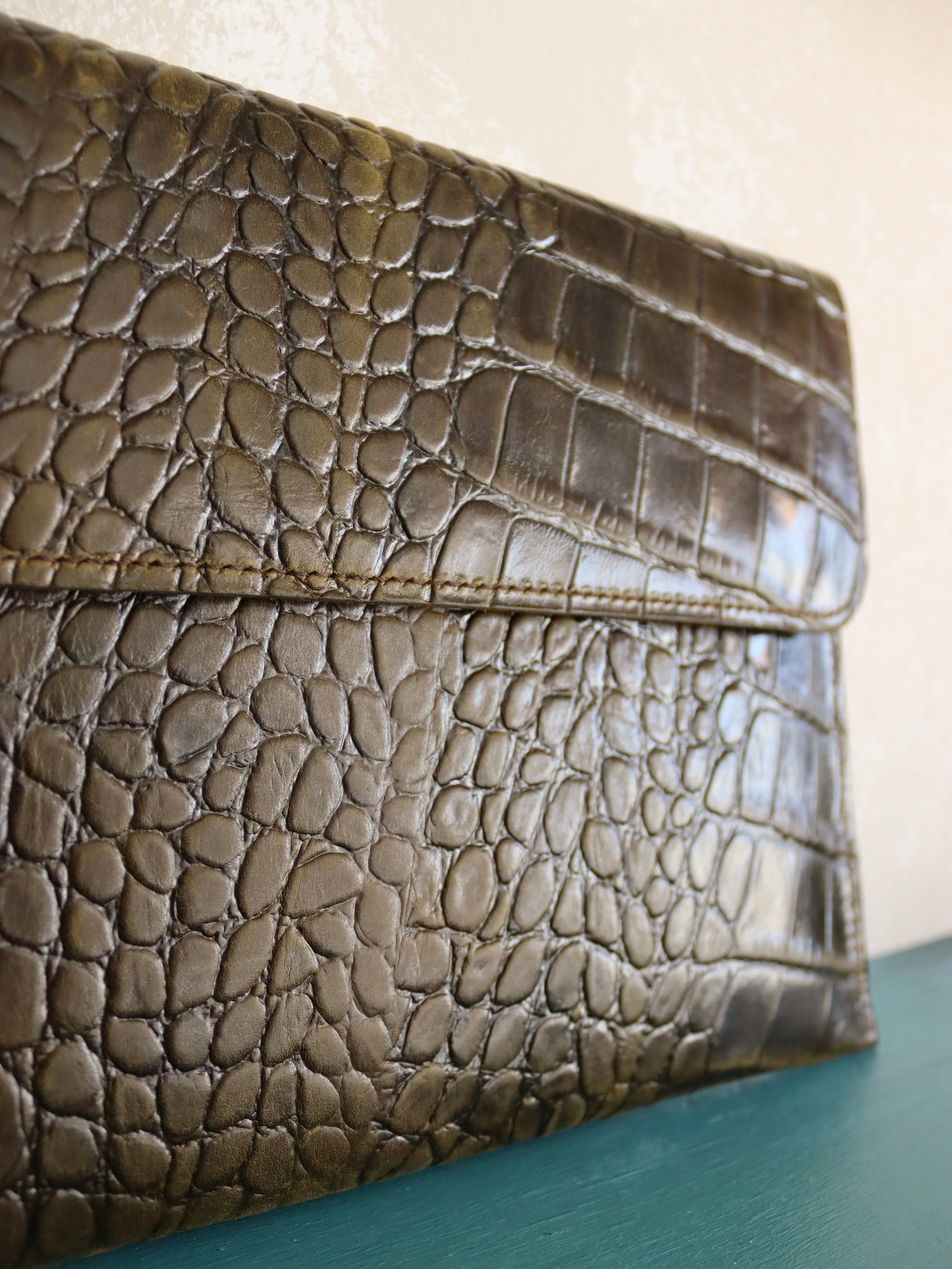 Crocodile Clutch Rectangle