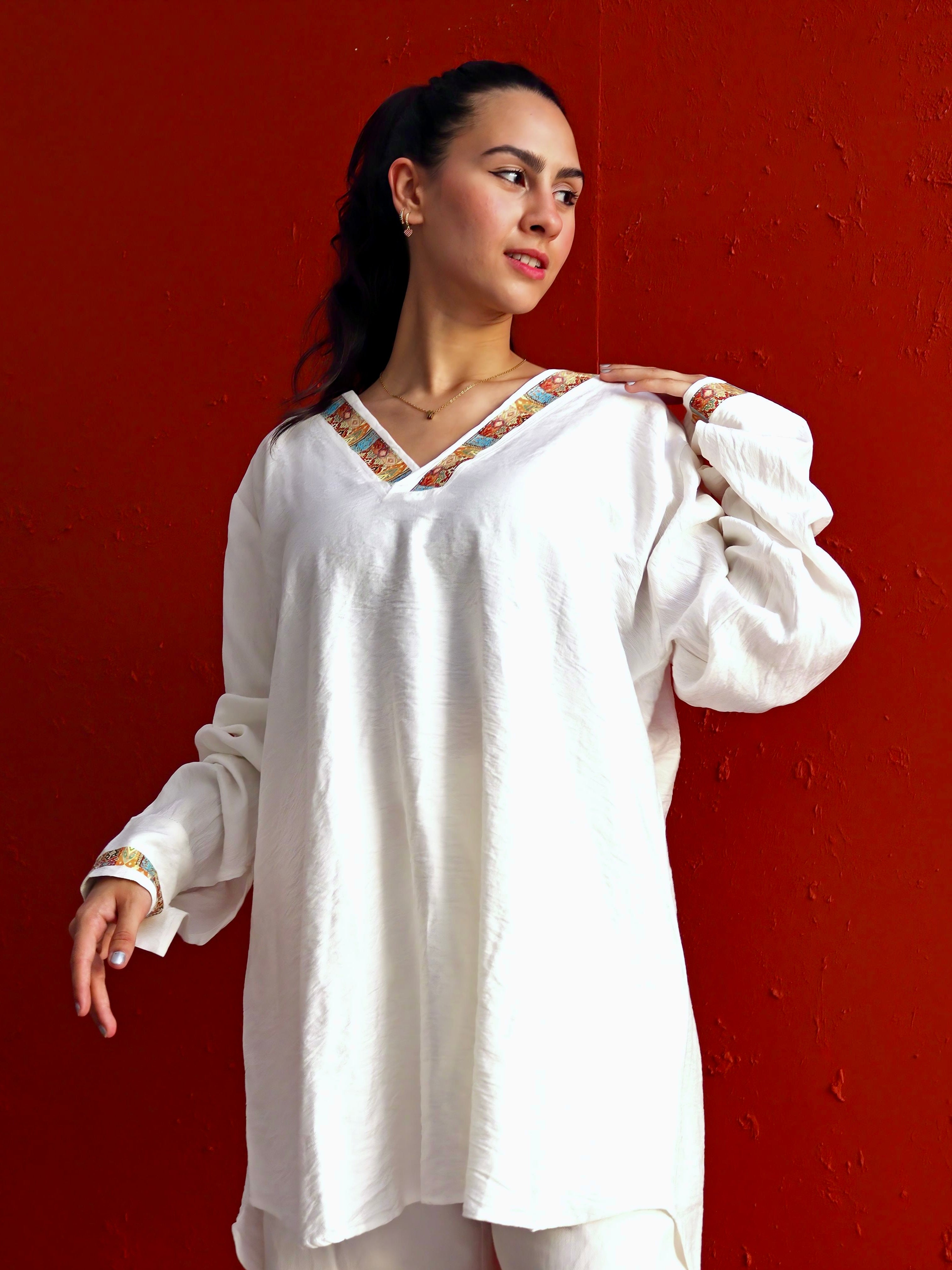 White Blouse Design 2