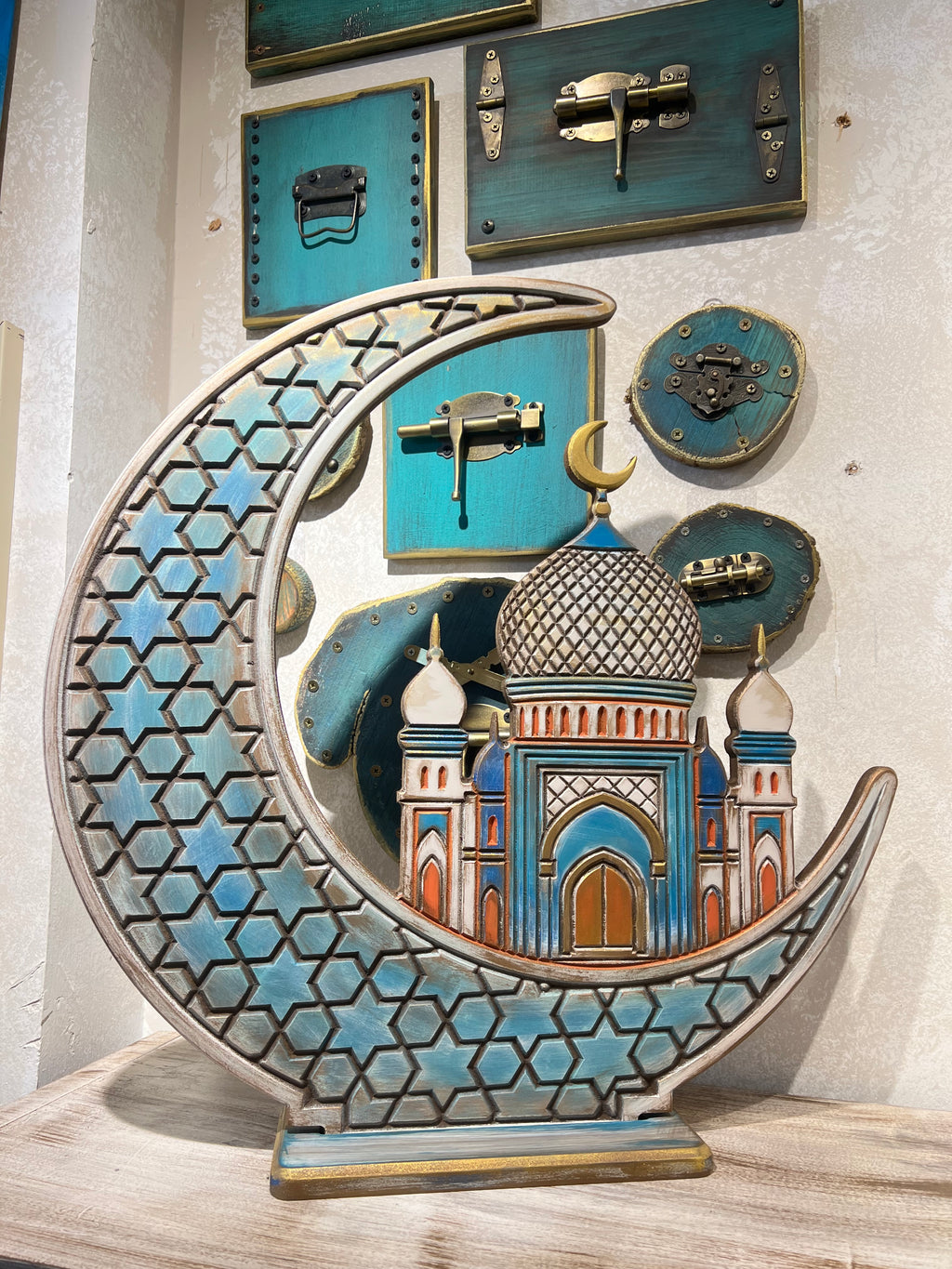 Helal El Mihrab in blue | Handmade Ramadan Decore