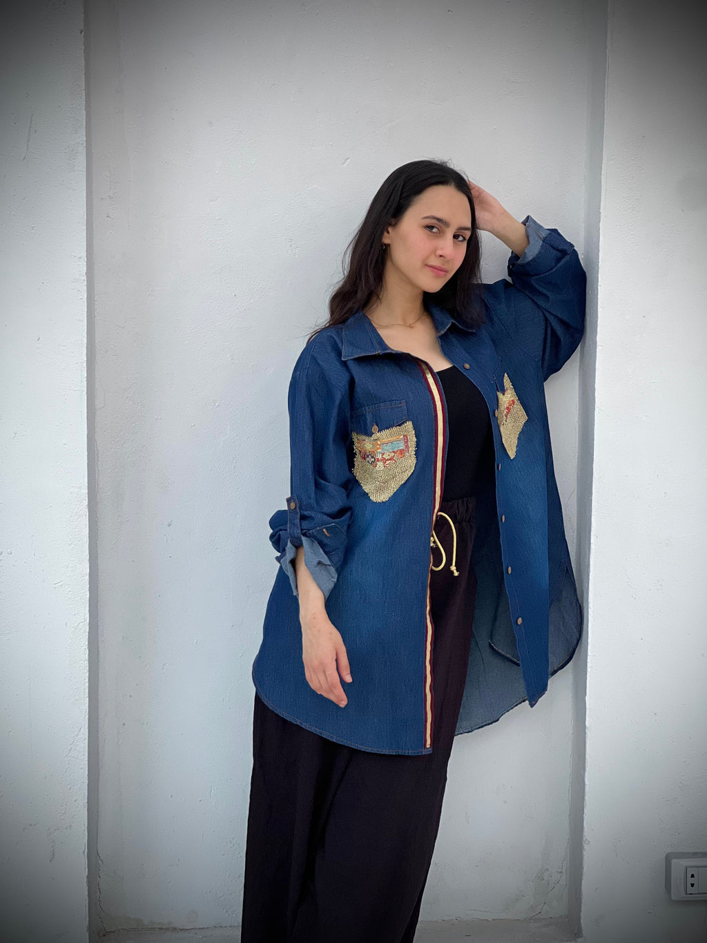 Blue O.S Denim Shirt