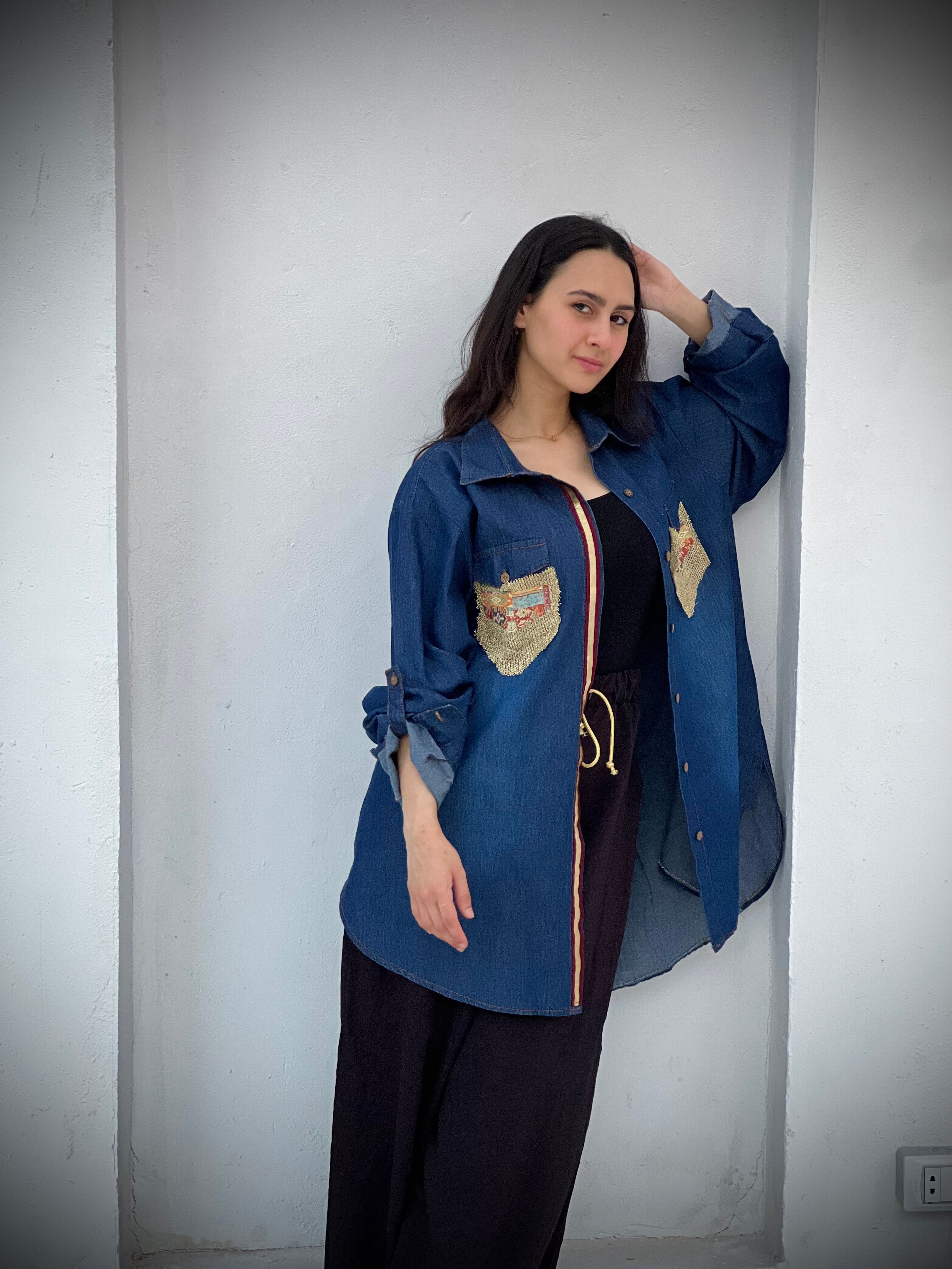 Blue O.S Denim Shirt