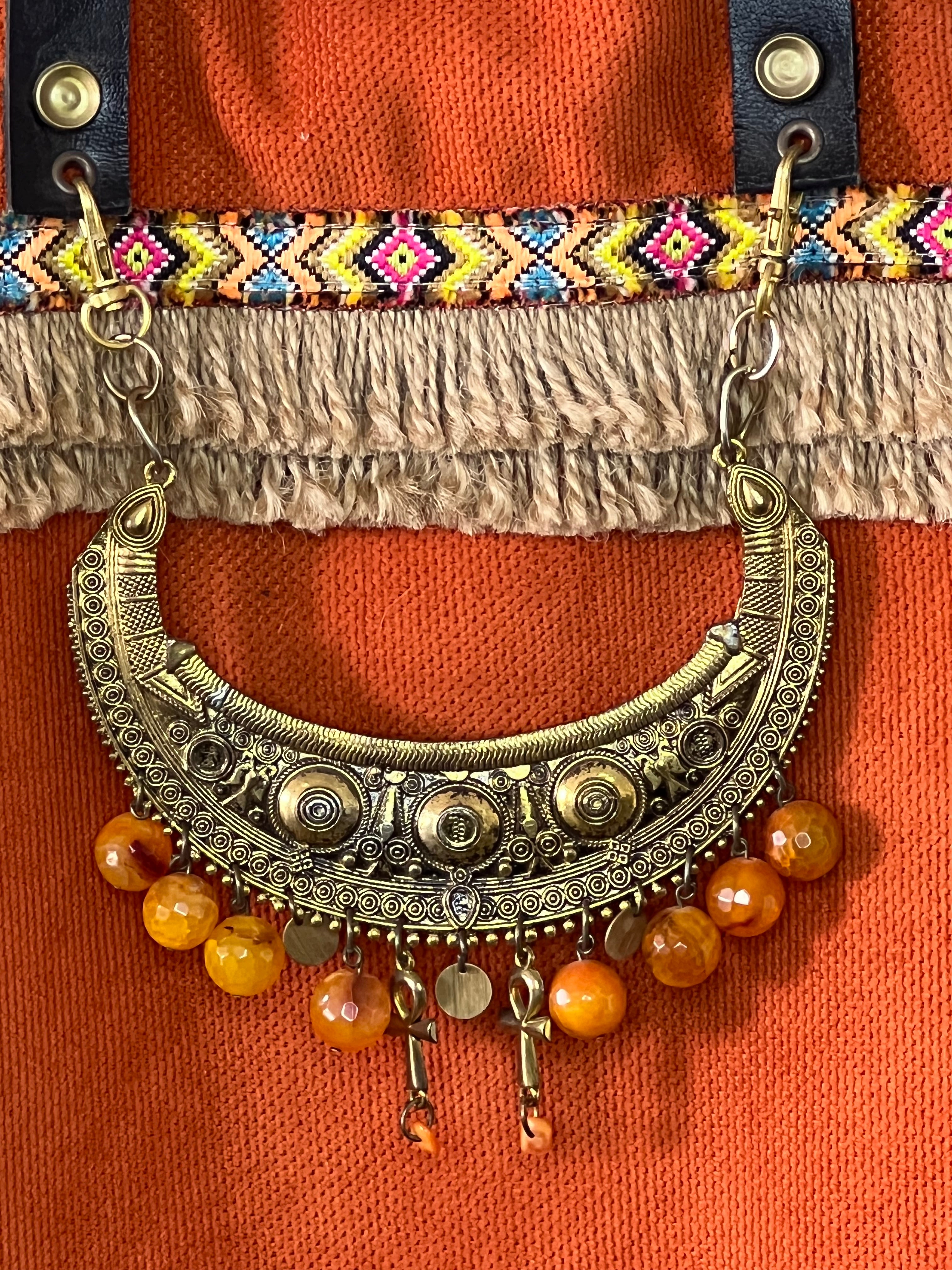 Orange Accessories Handbag