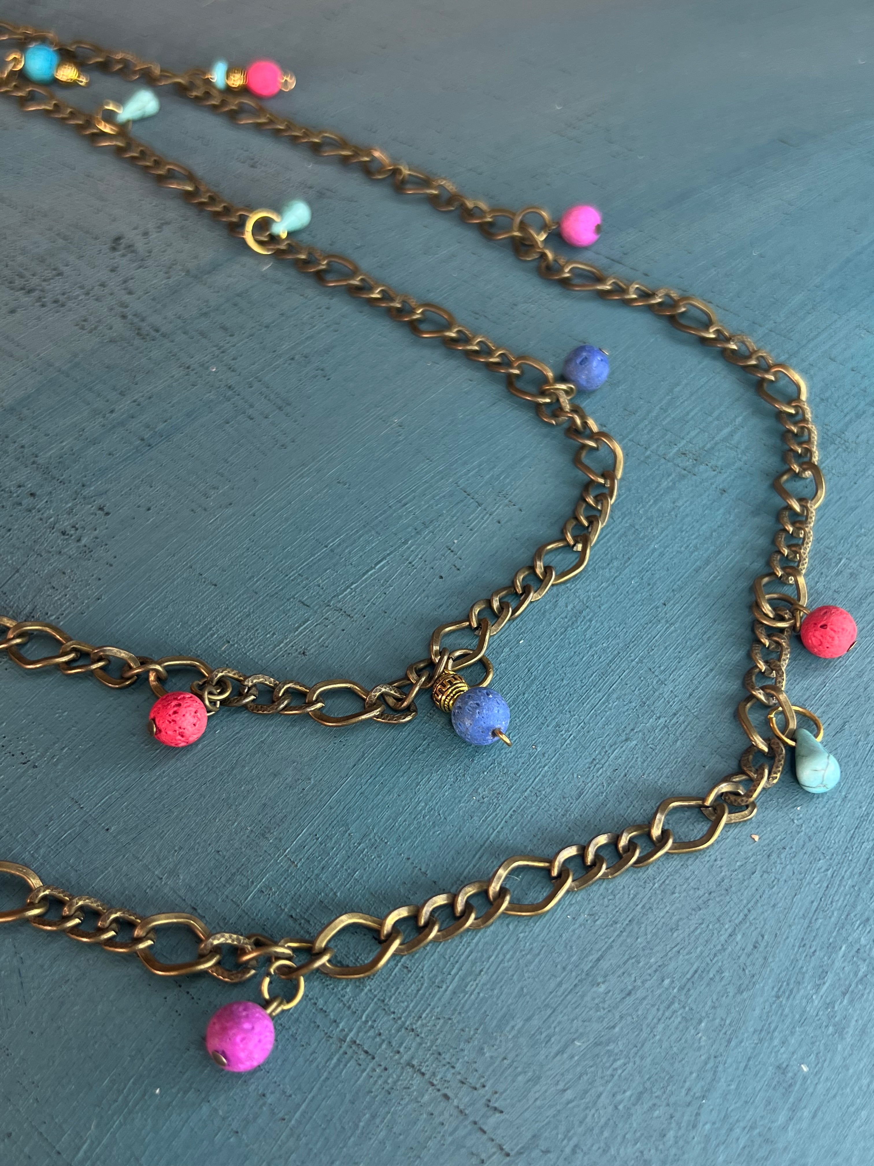 layered oxidized necklacec