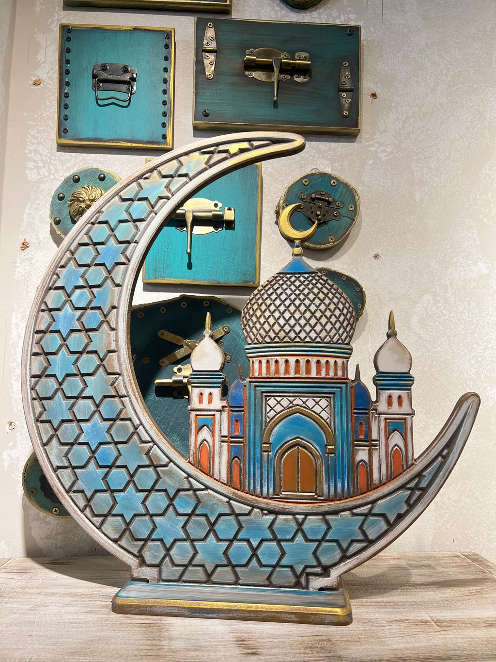Helal El Mihrab in blue | Handmade Ramadan Decore
