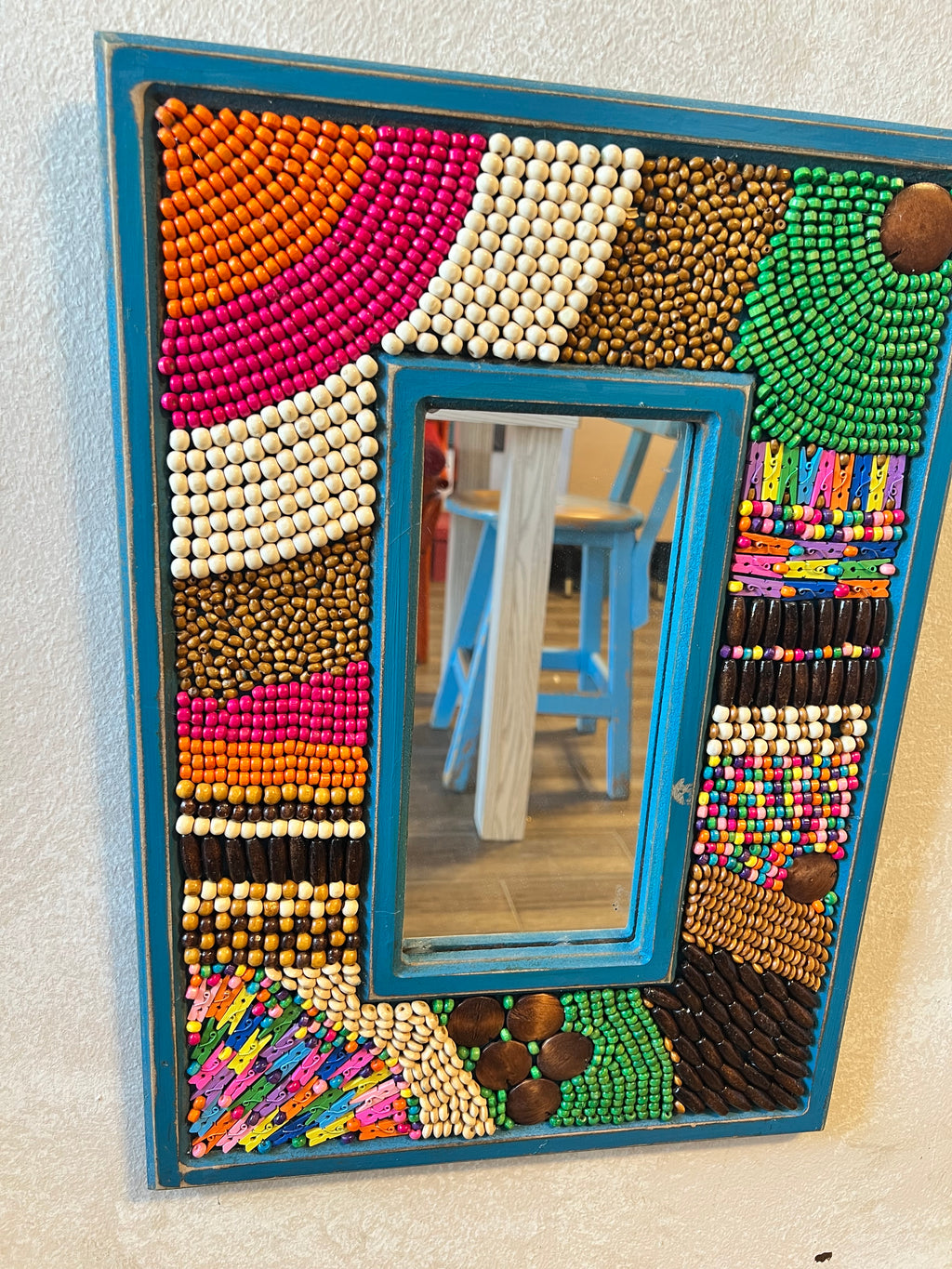 Blue Mosaic Mirror 50*35cm