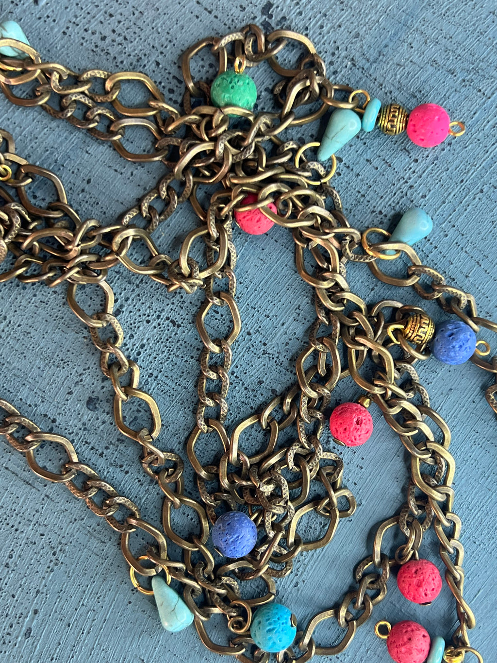 layered oxidized necklacec