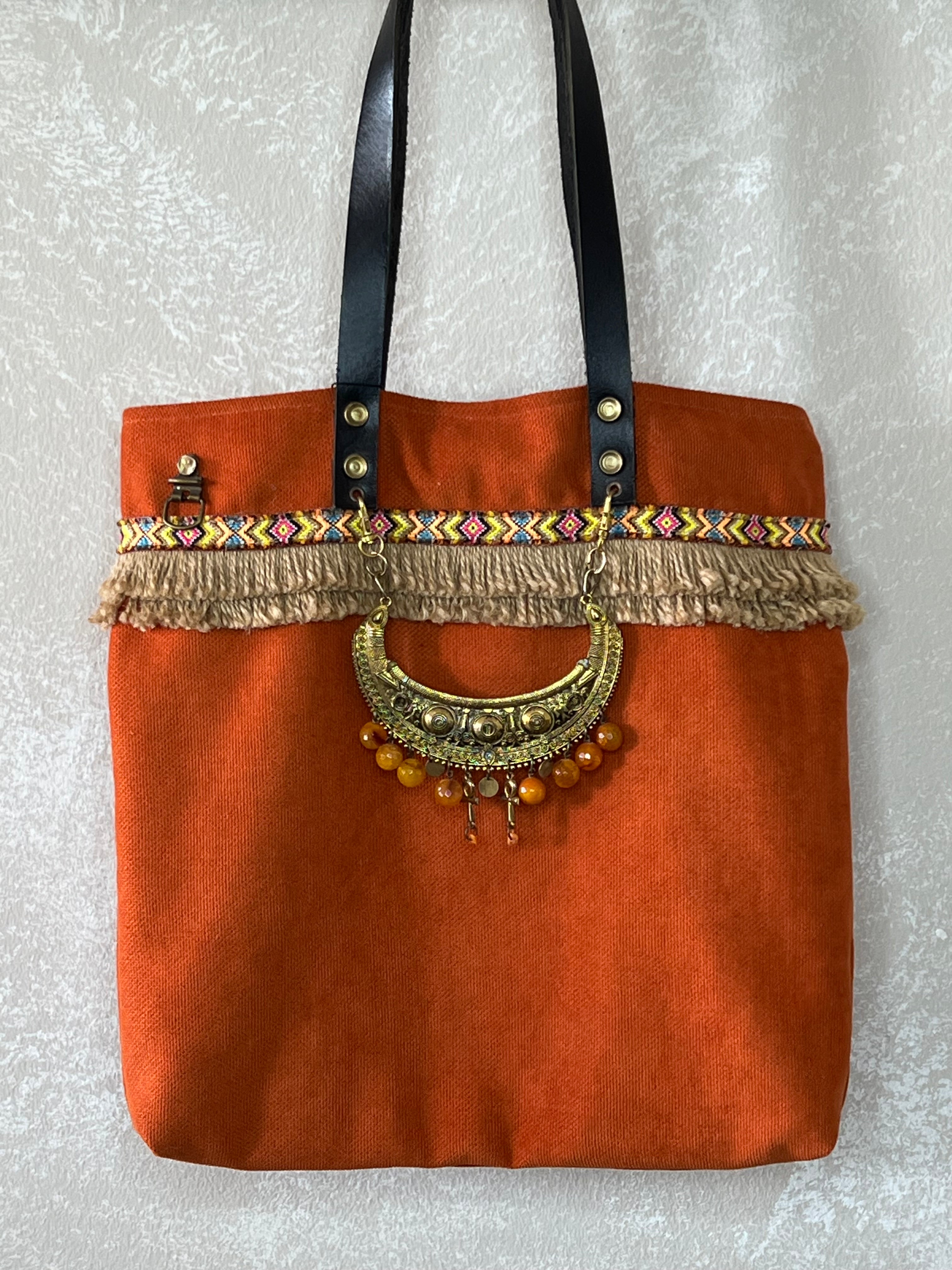 Orange Accessories Handbag