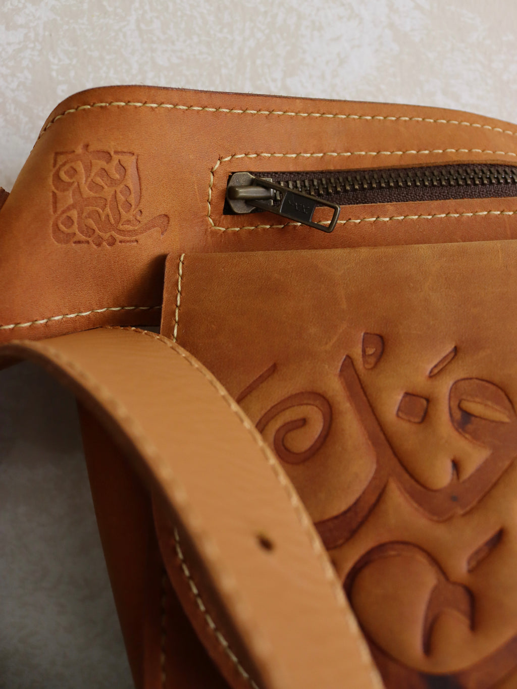 Belt bag calligraphy