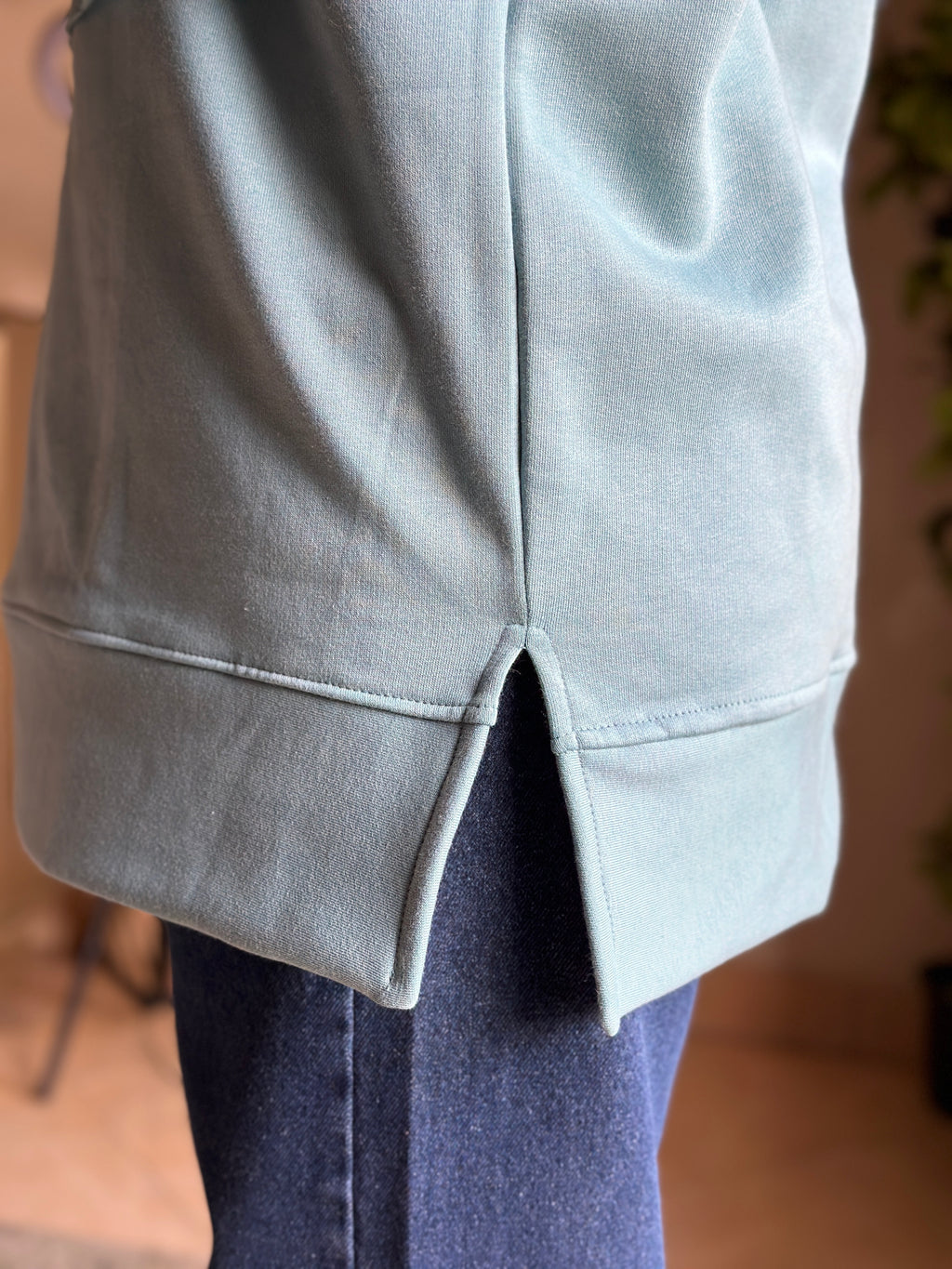 Ocean blue Abstract Hoodie