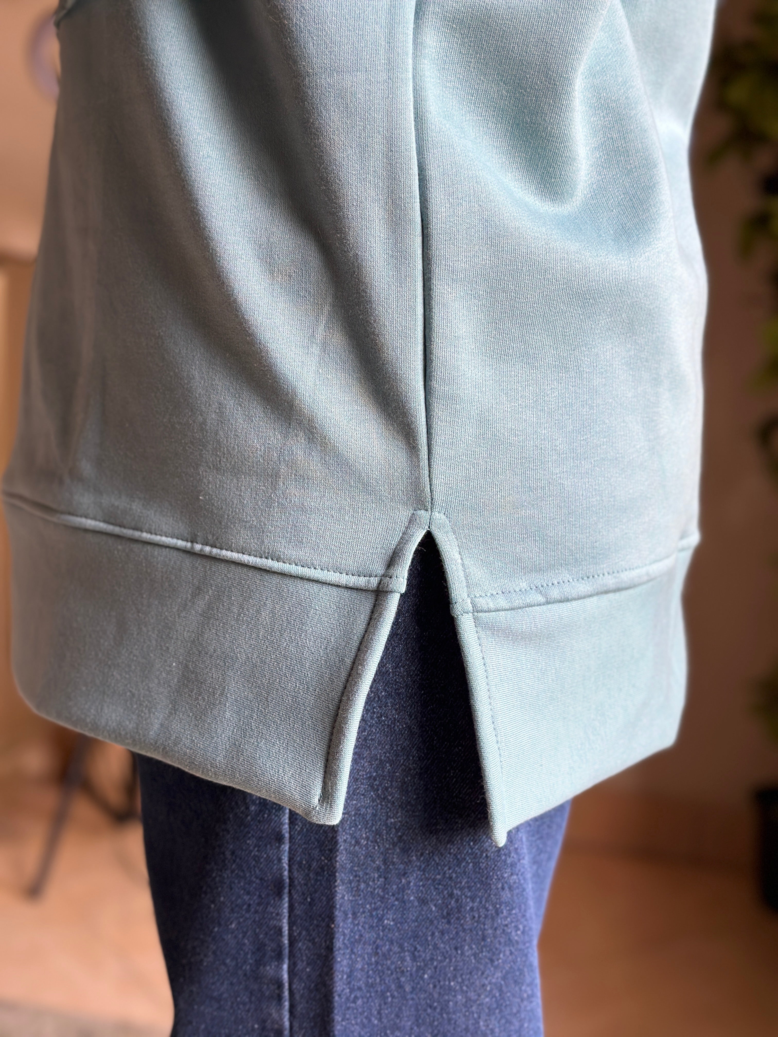 Ocean blue Abstract Hoodie