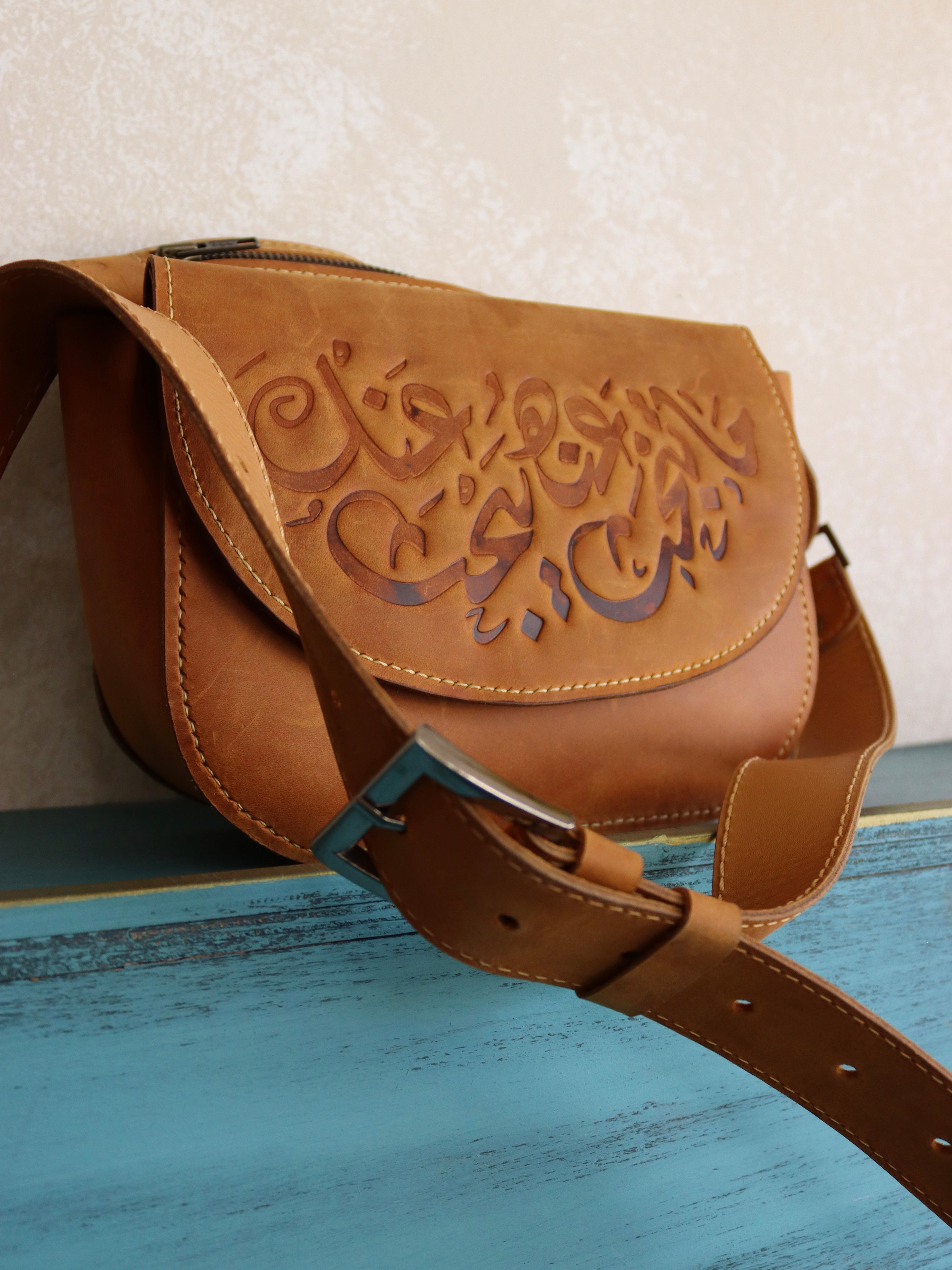 Belt bag calligraphy
