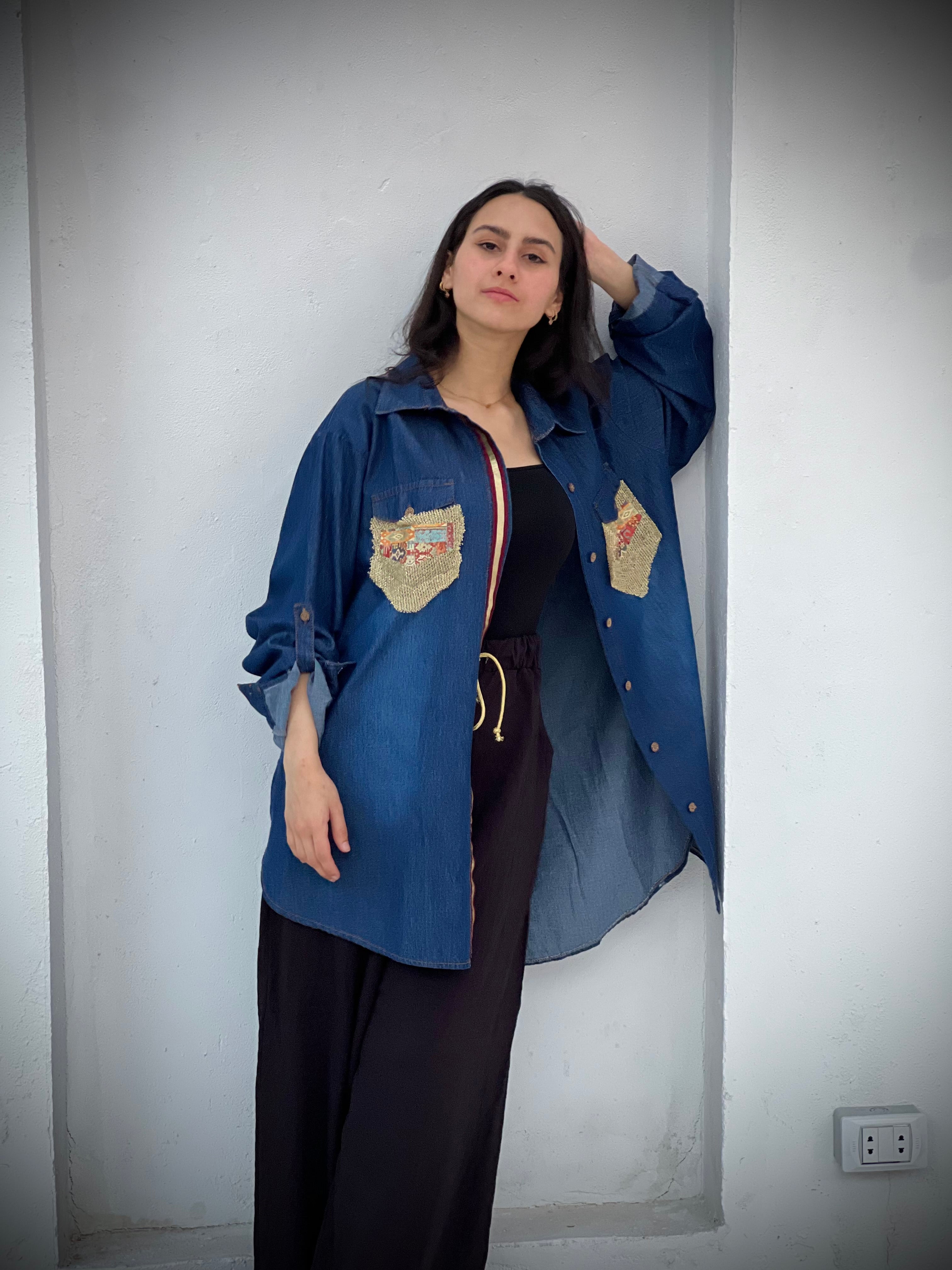 Blue O.S Denim Shirt