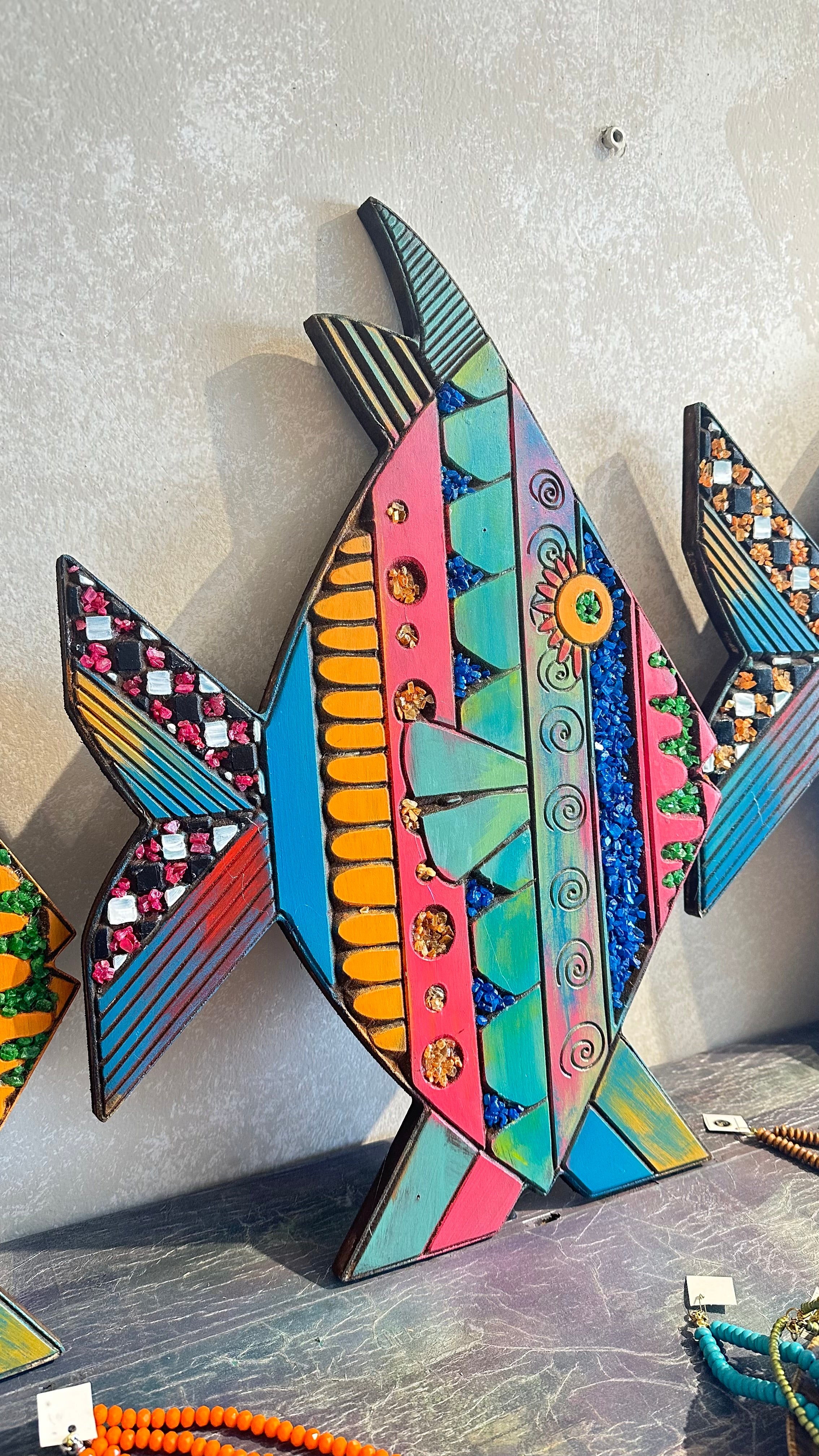 Fish set multi colored