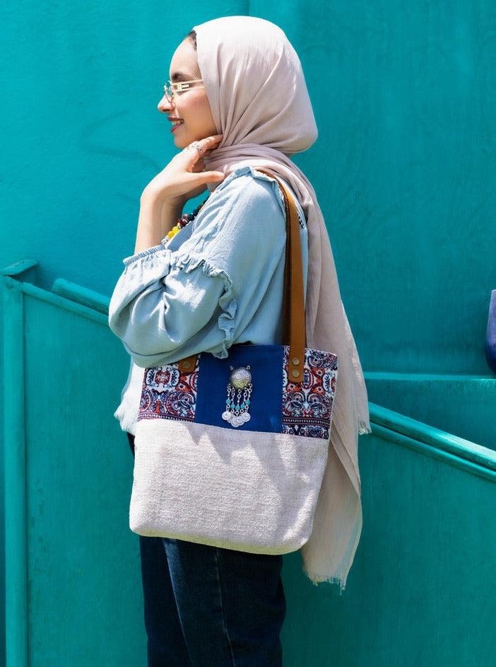 Beige Accessories Handbag style 3