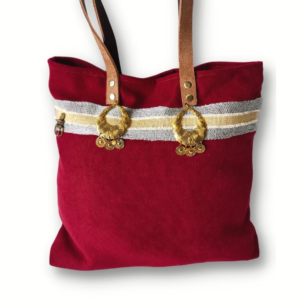 burgundy accessories hand bag