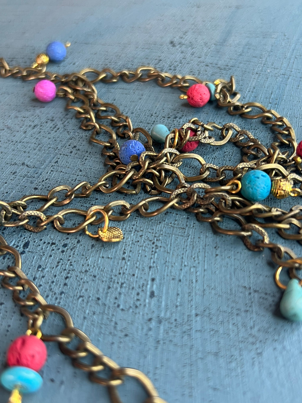 layered oxidized necklacec