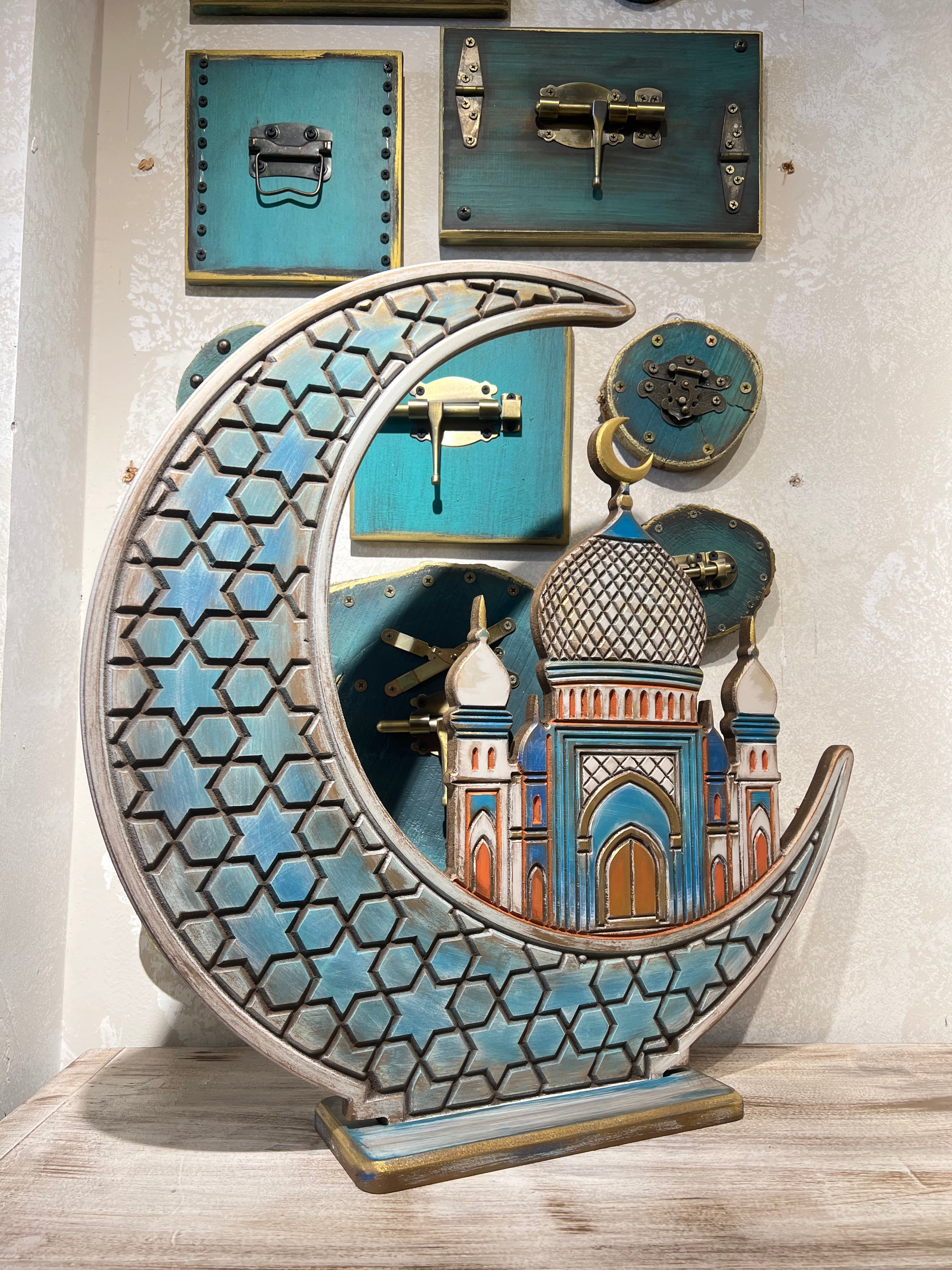 Helal El Mihrab in blue | Handmade Ramadan Decore