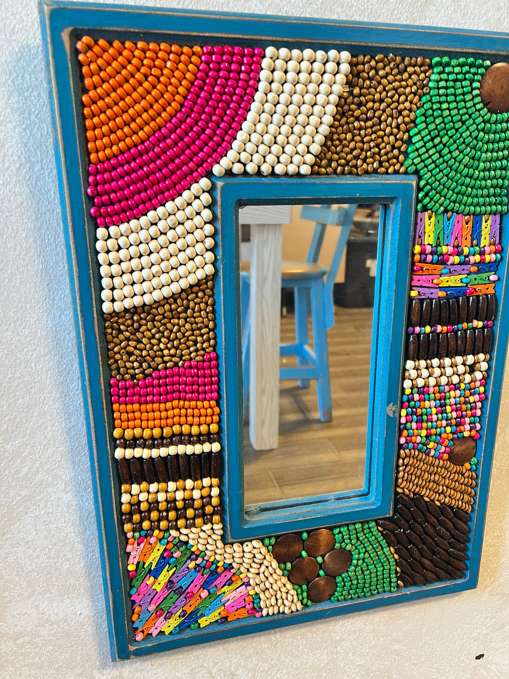 Blue Mosaic Mirror 50*35cm