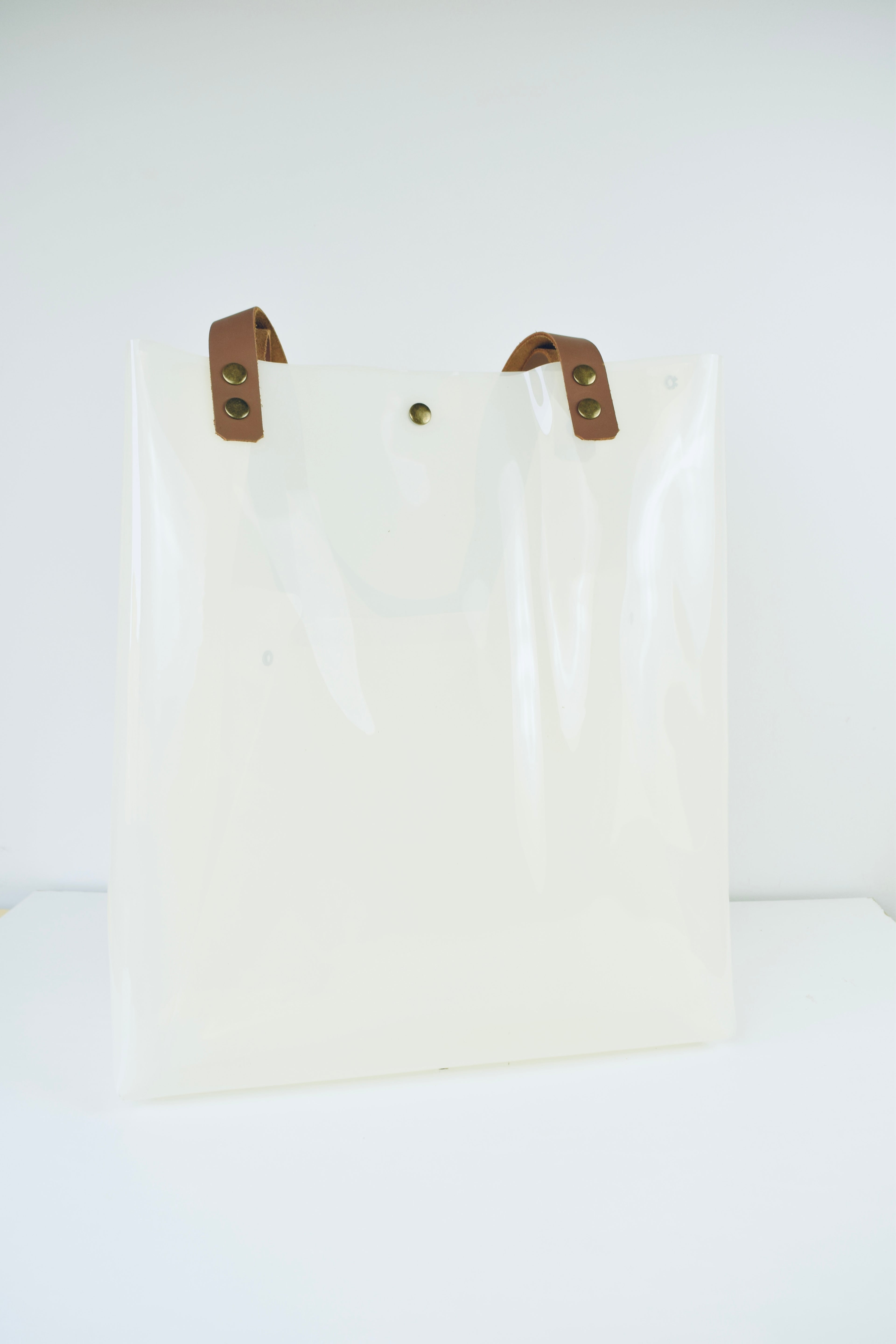 White Plain Transparent Bag