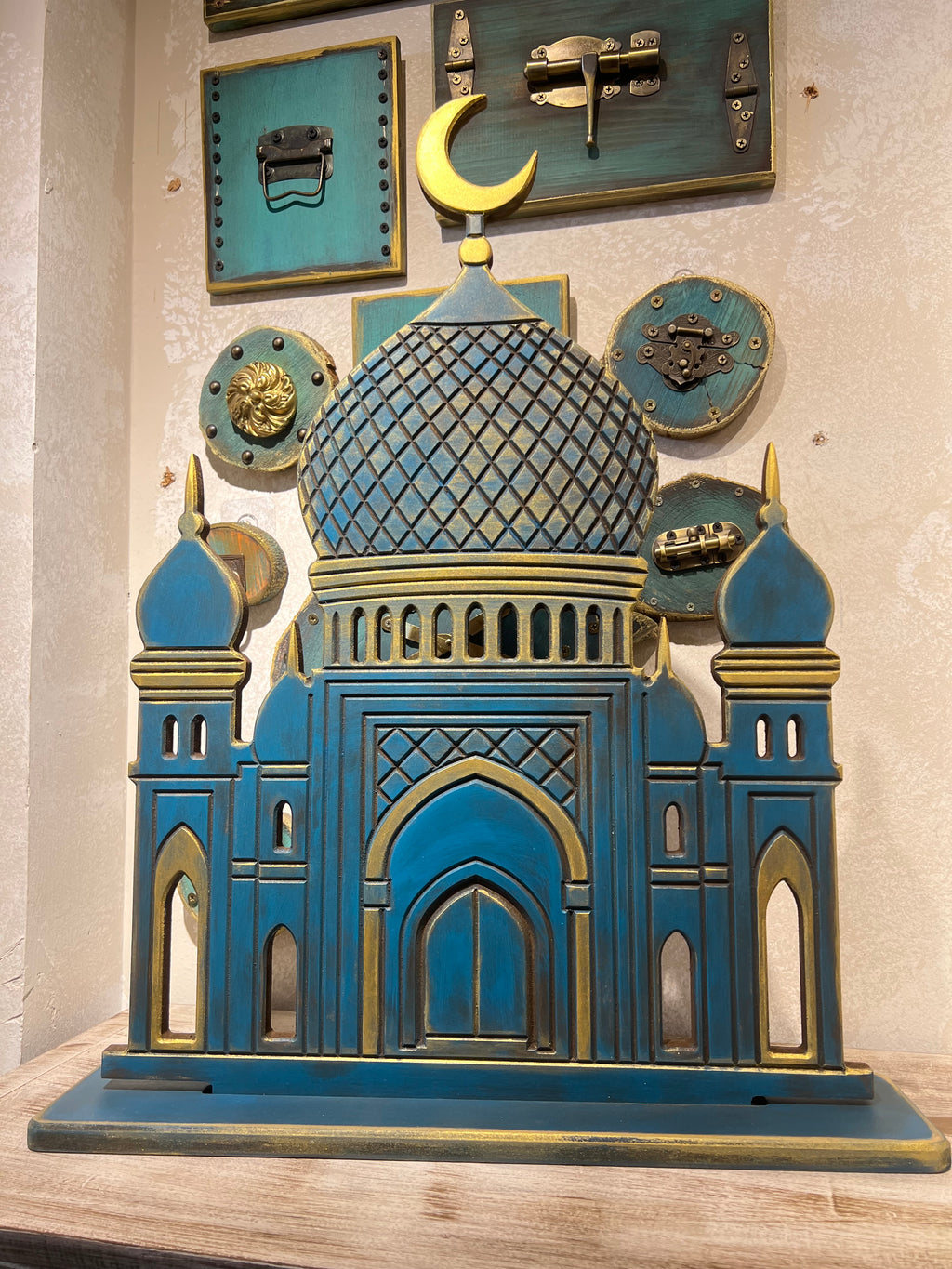 El Mihrab in Navy | Handmade Ramadan Decore