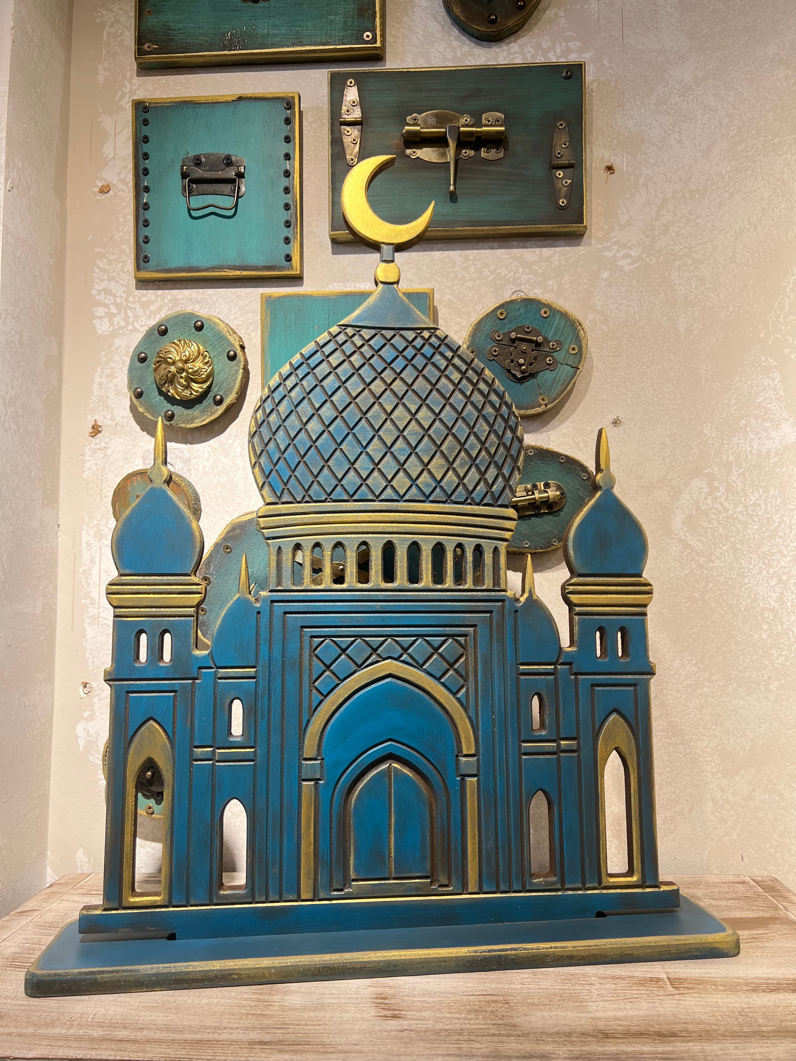 El Mihrab in Navy | Handmade Ramadan Decore