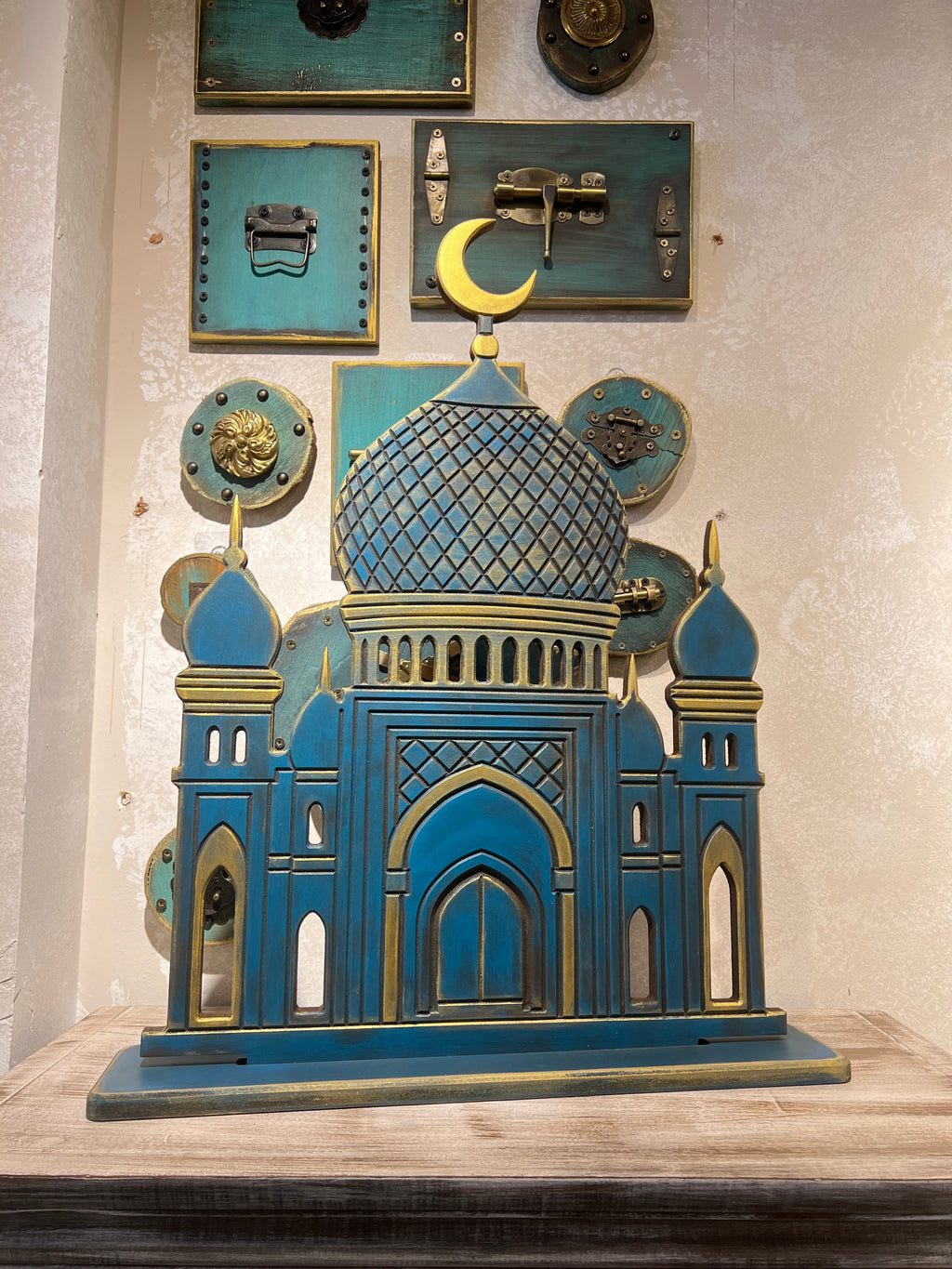 El Mihrab in Navy | Handmade Ramadan Decore