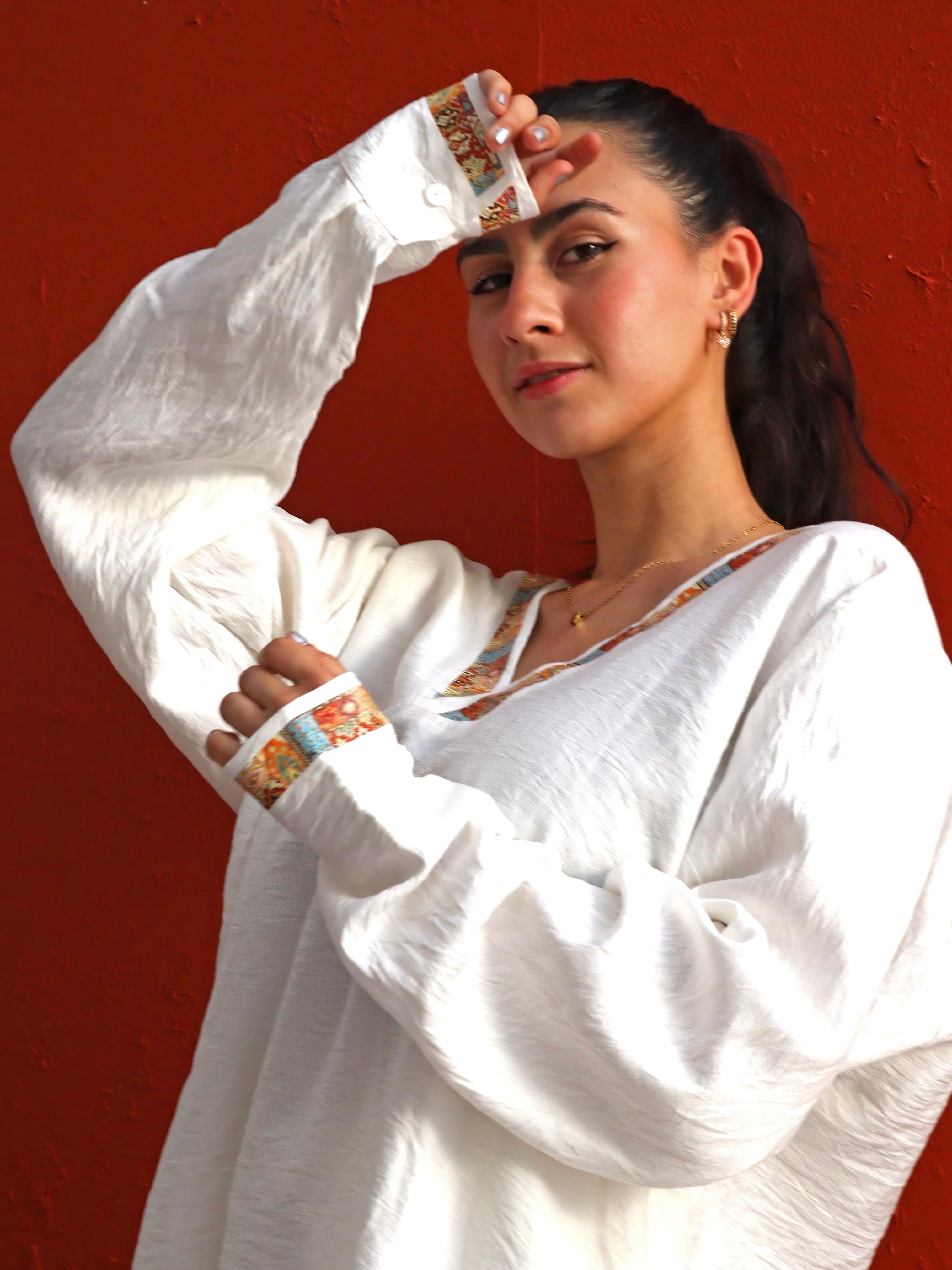 White Blouse Design 2