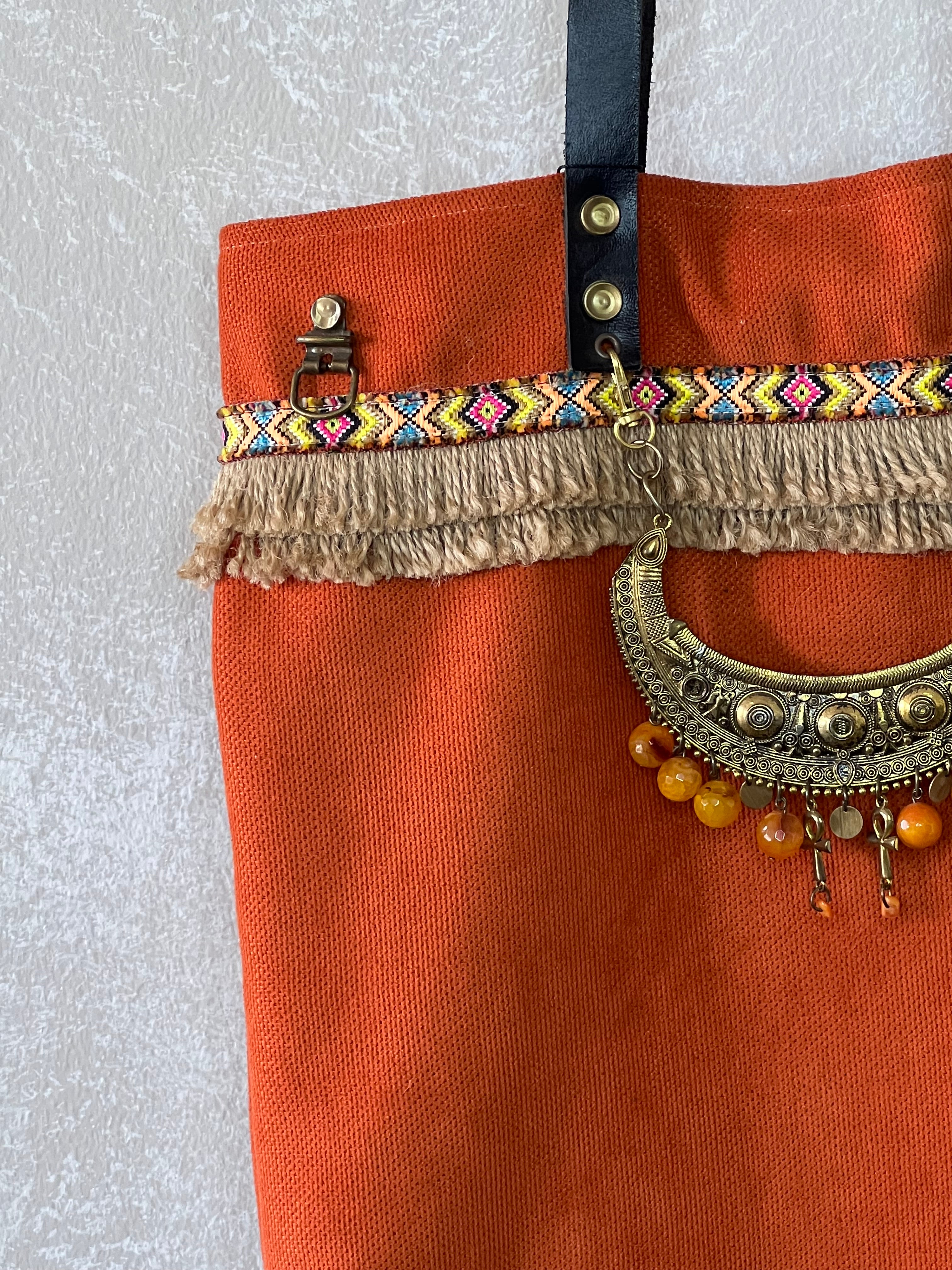 Orange Accessories Handbag