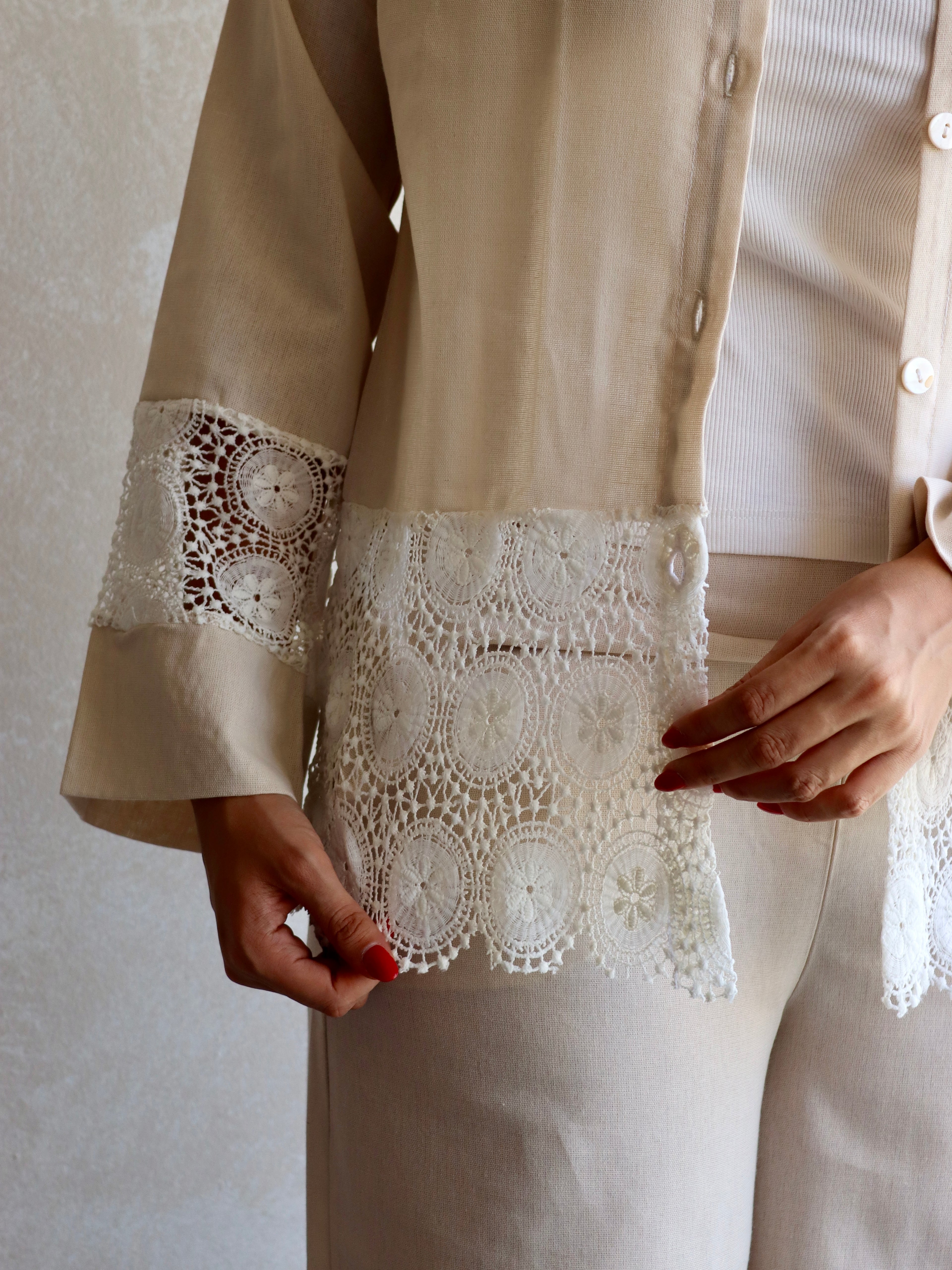 Boho linen shirt