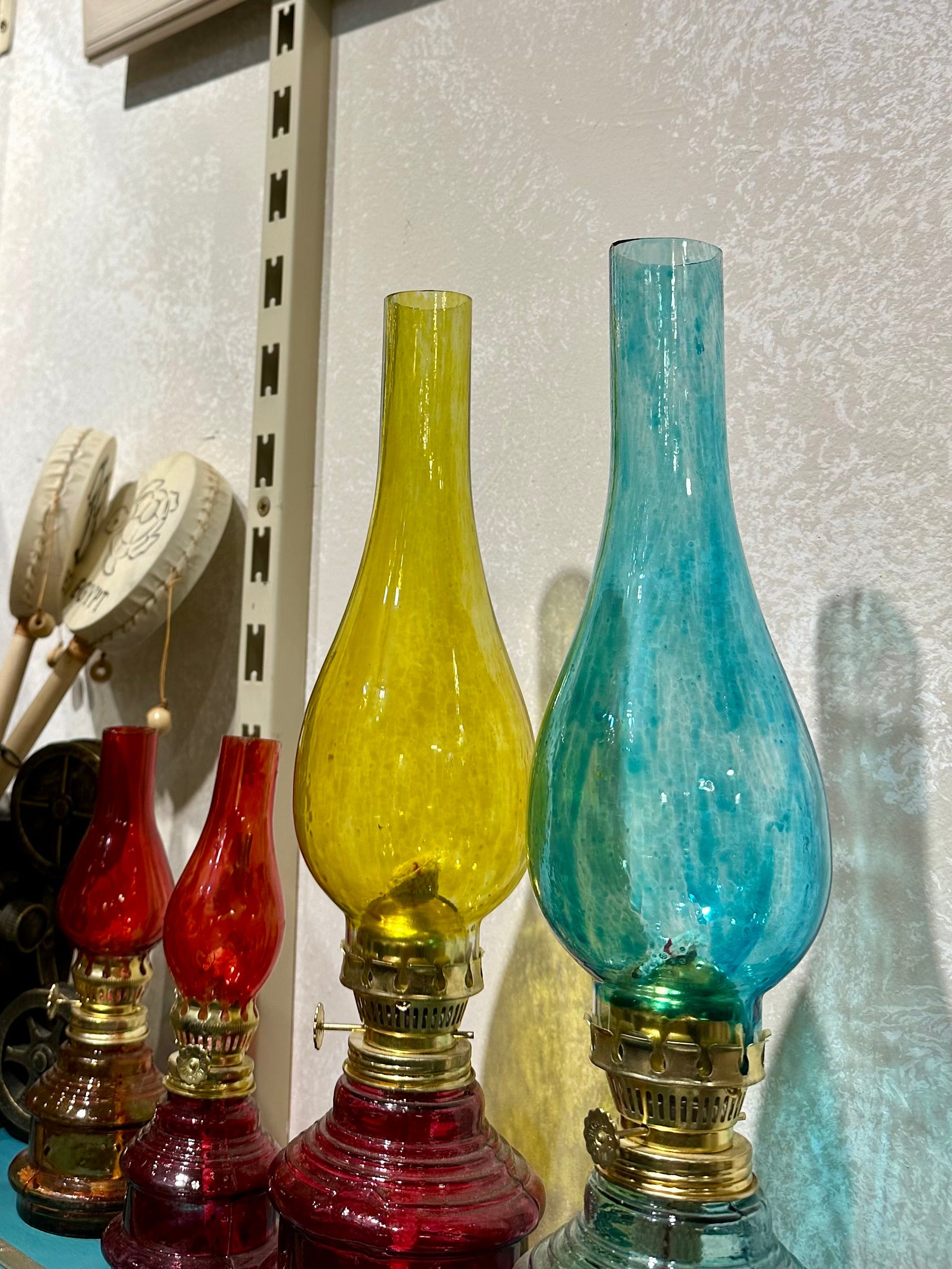 big size glass gas lamp