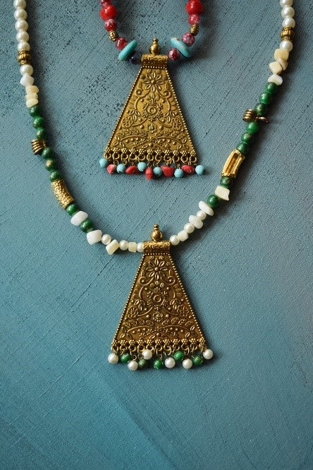 Golden Triangle Necklace
