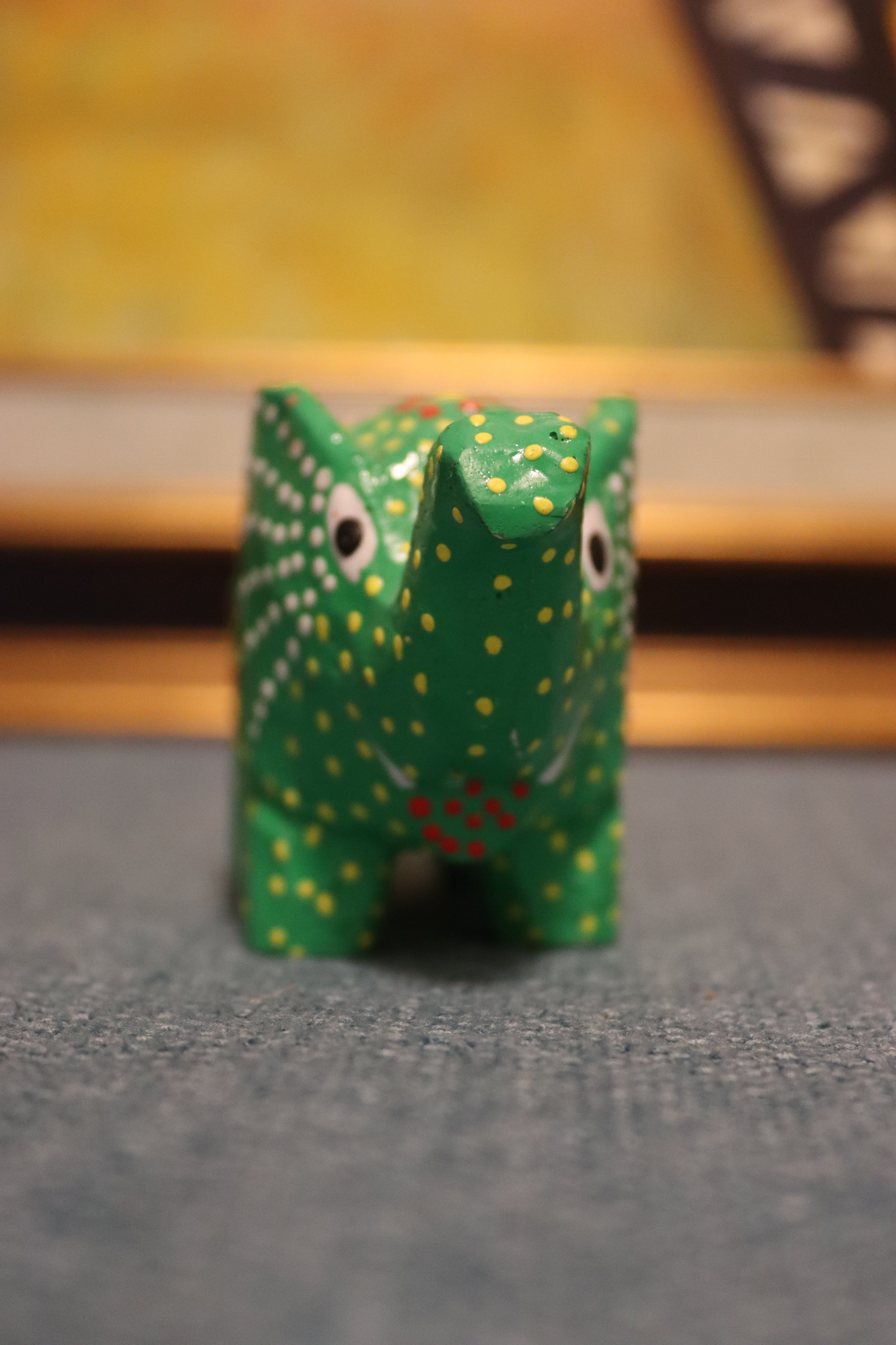 small size wooden elephant