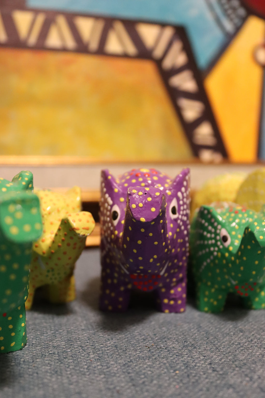 big size wooden elephant