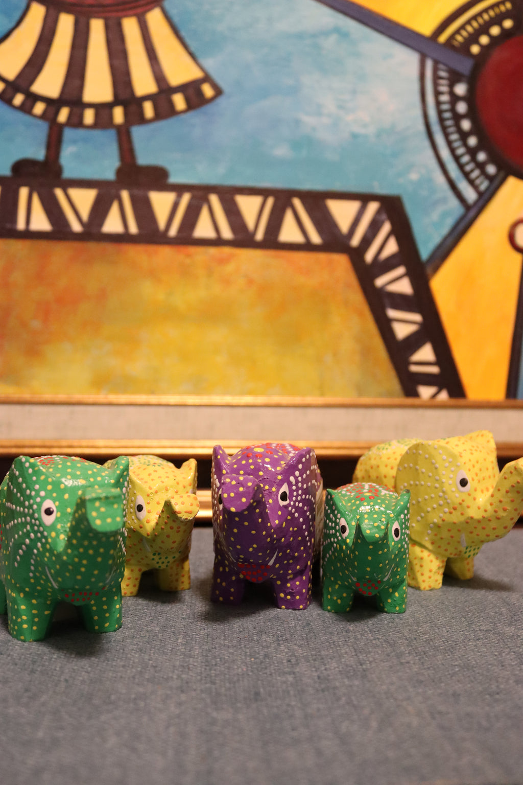 big size wooden elephant