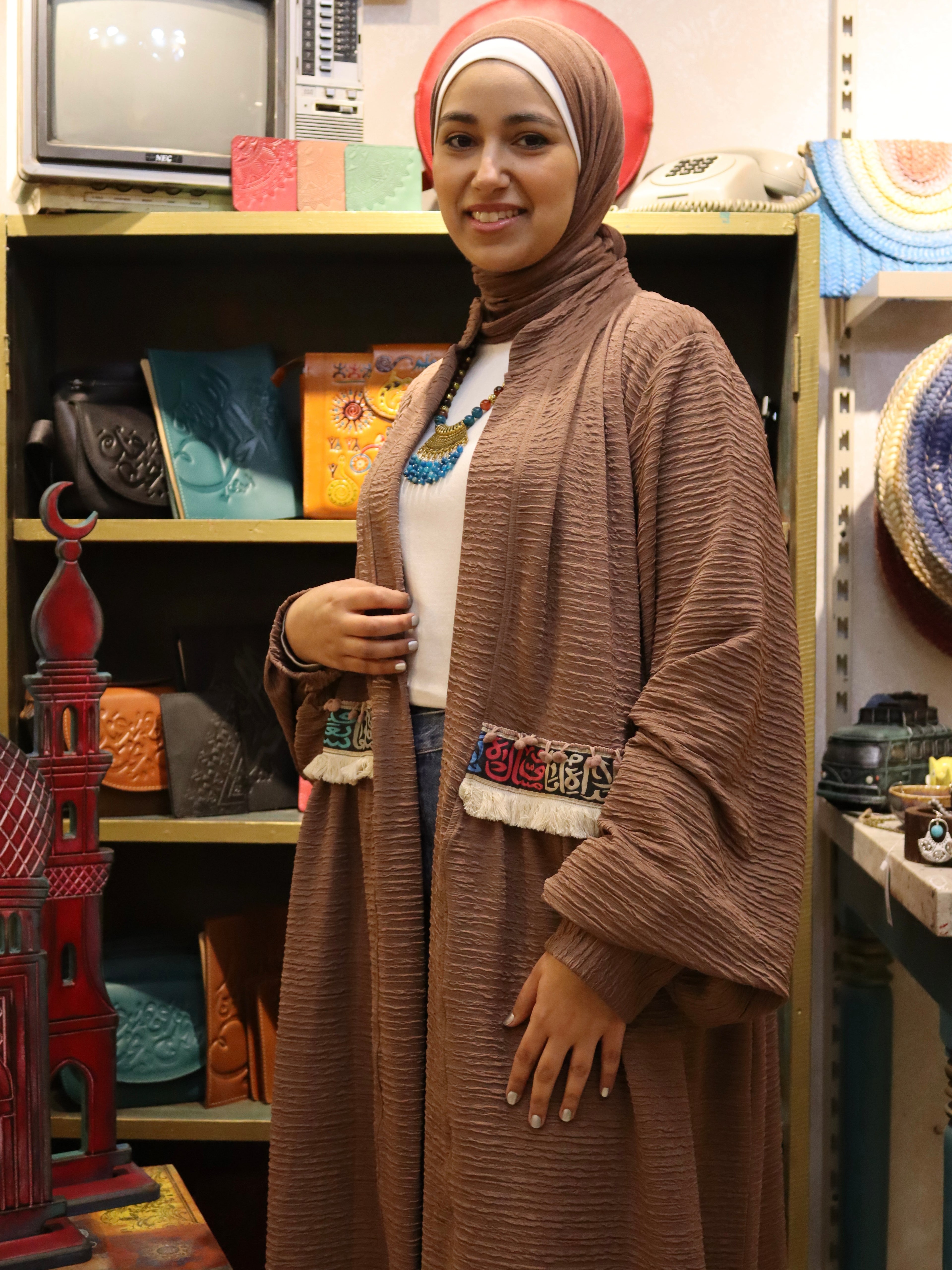 brown kaftan