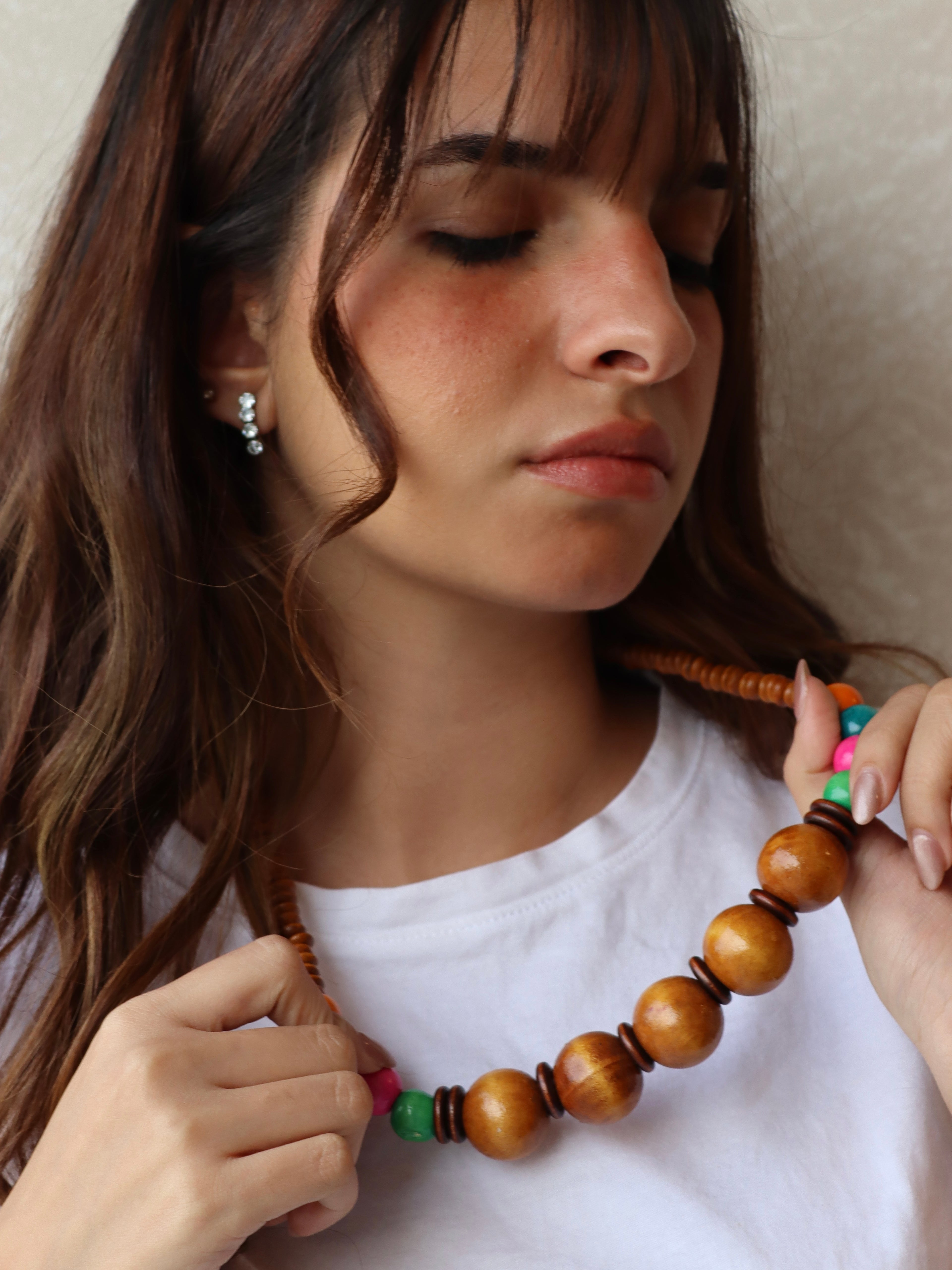 boheimian colorful necklace