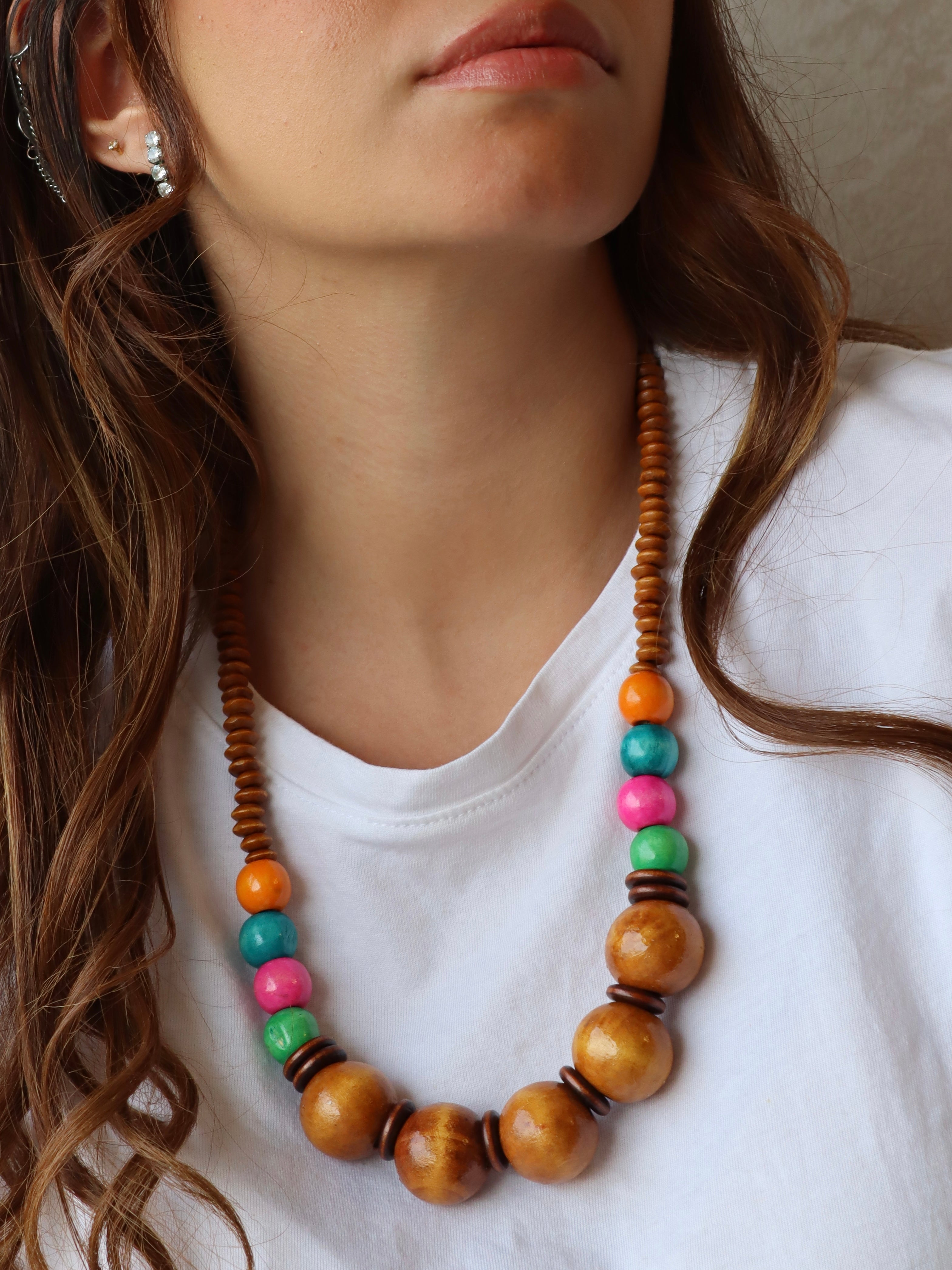 boheimian colorful necklace