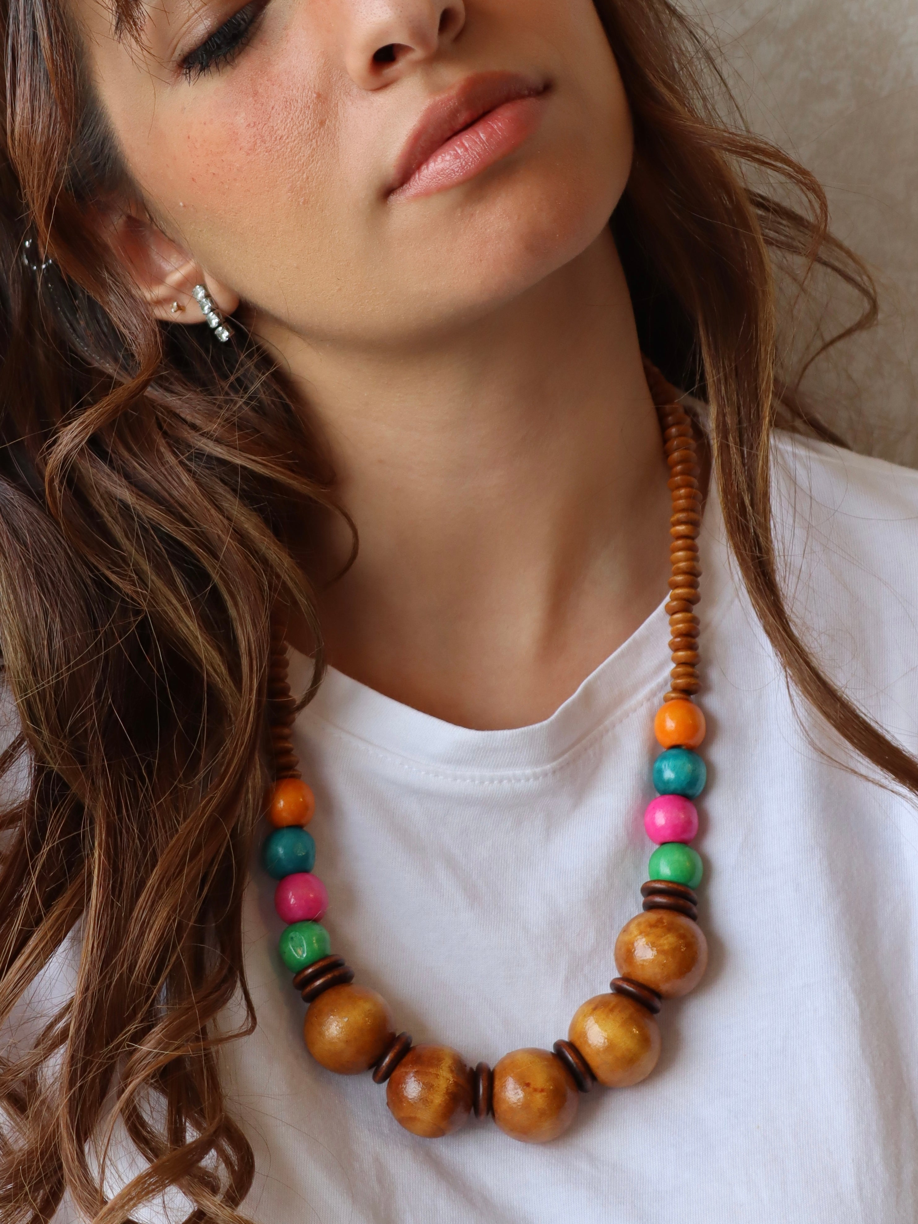 boheimian colorful necklace