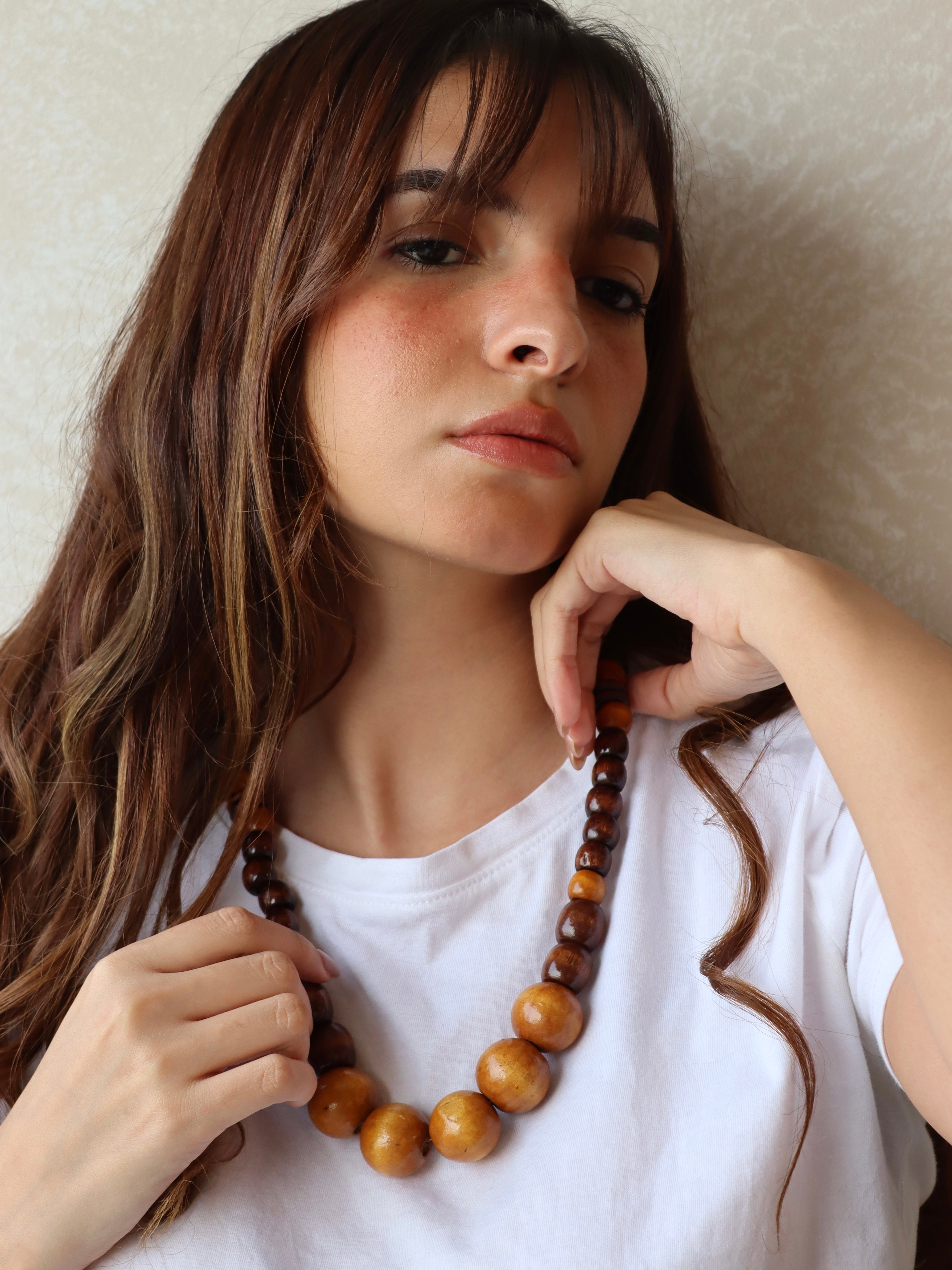 boheimian brown necklace