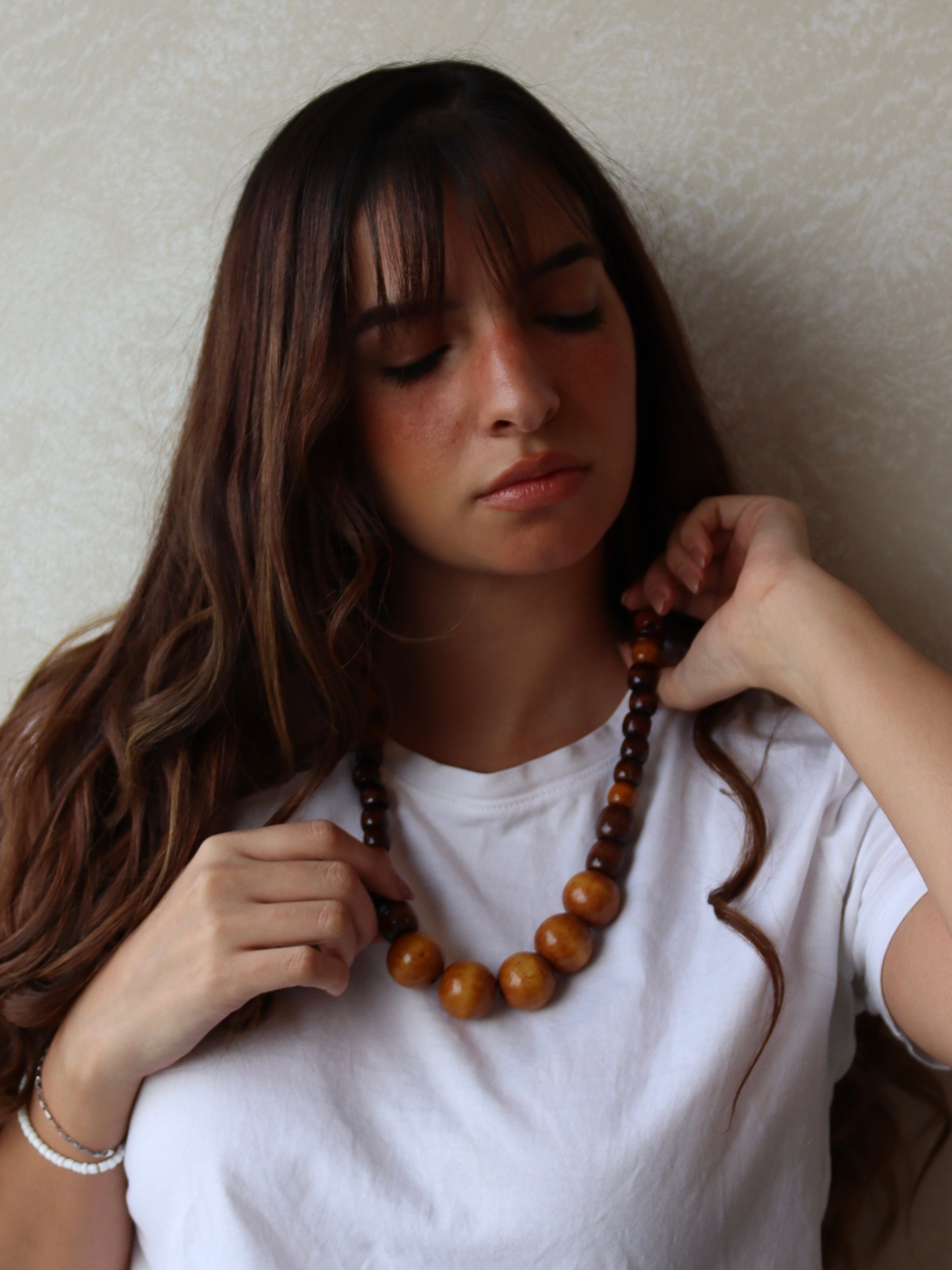 boheimian brown necklace