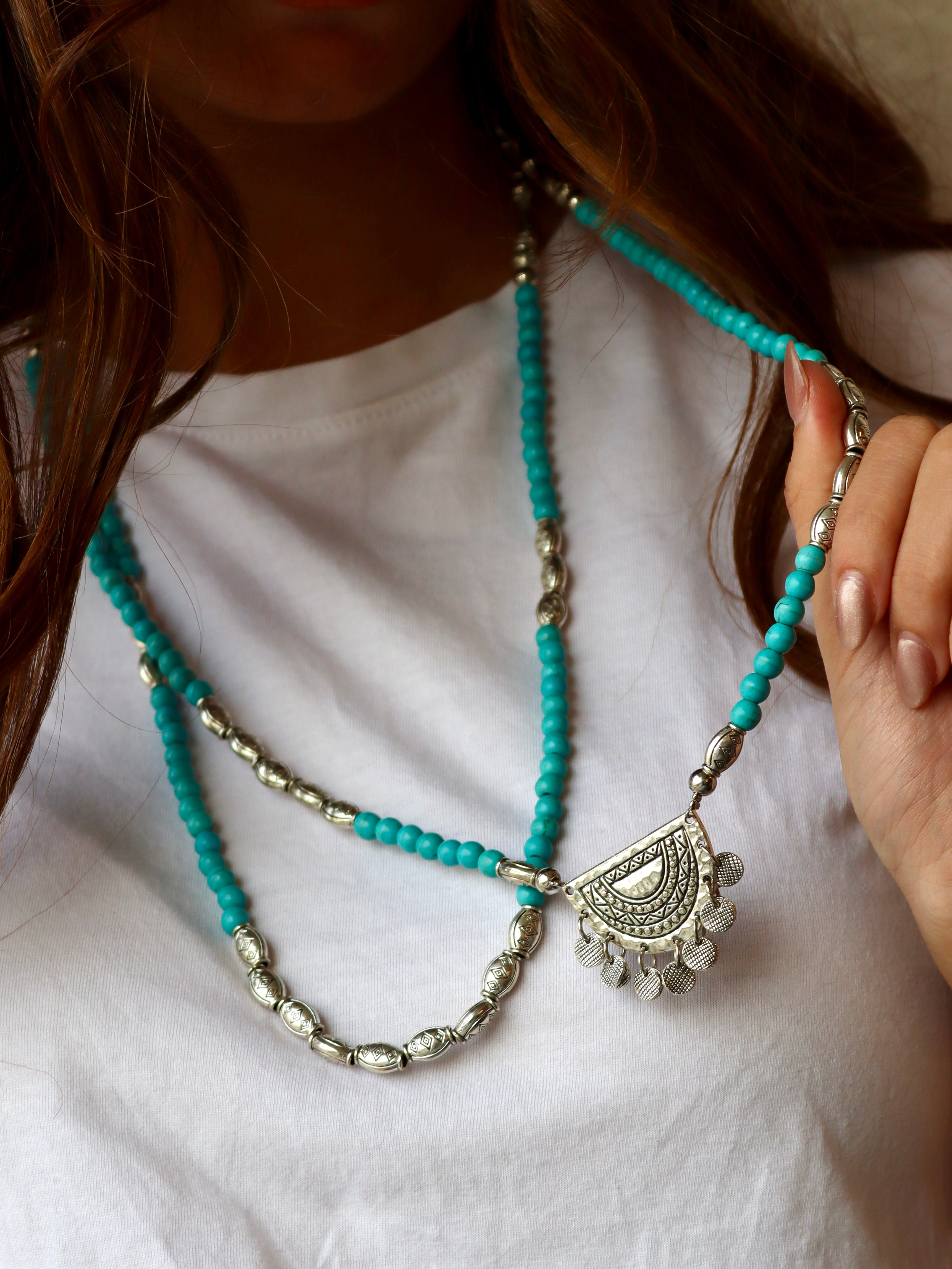 fayrouz necklace with silver pendant